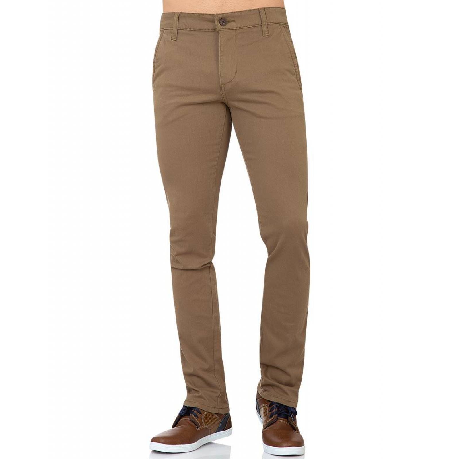 Pantal n Casual Hombre Oggi Caf 59103125 Gabardina Stretch