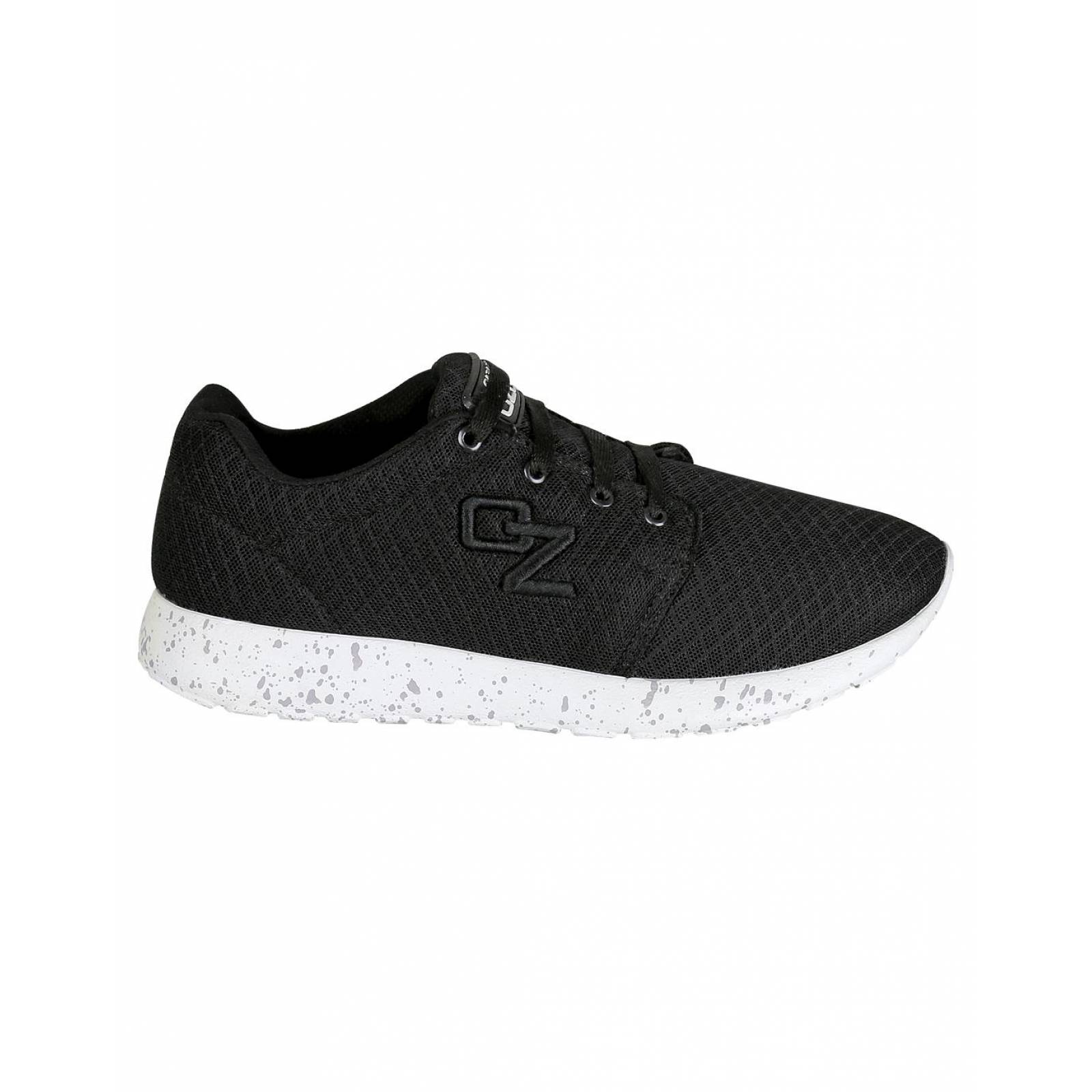 Tenis Moda Mujer Capa De Ozono Negro 00402512 Textil 