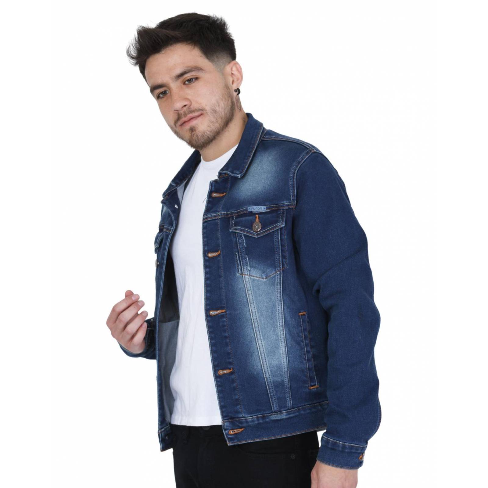 Chamarra Hombre Furor Stone 62105129 Mezclilla Stretch