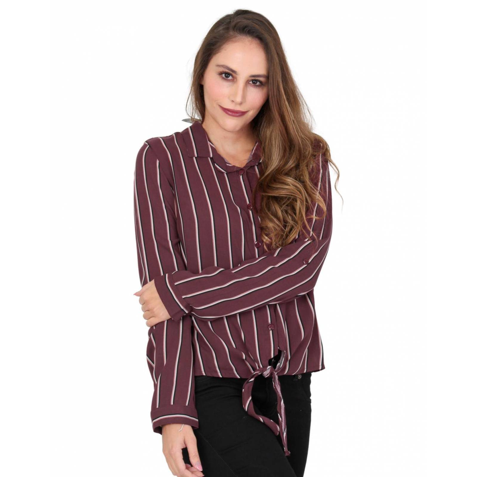 Blusa Mujer Salvaje Tentación Vino 75503302 Rayón 