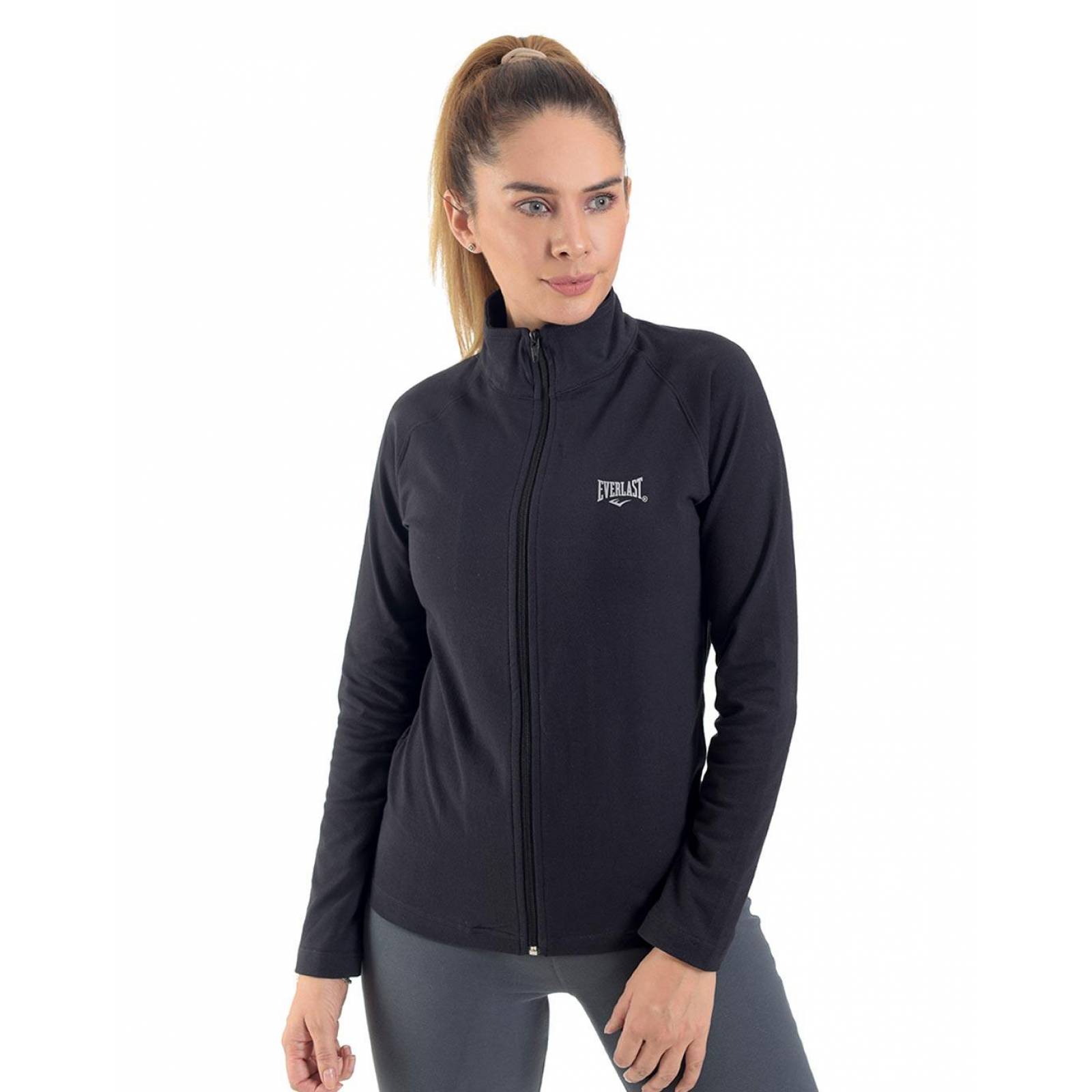 Sudadera Mujer Deportivo Sin Capucha Negro Everlast 50303422 