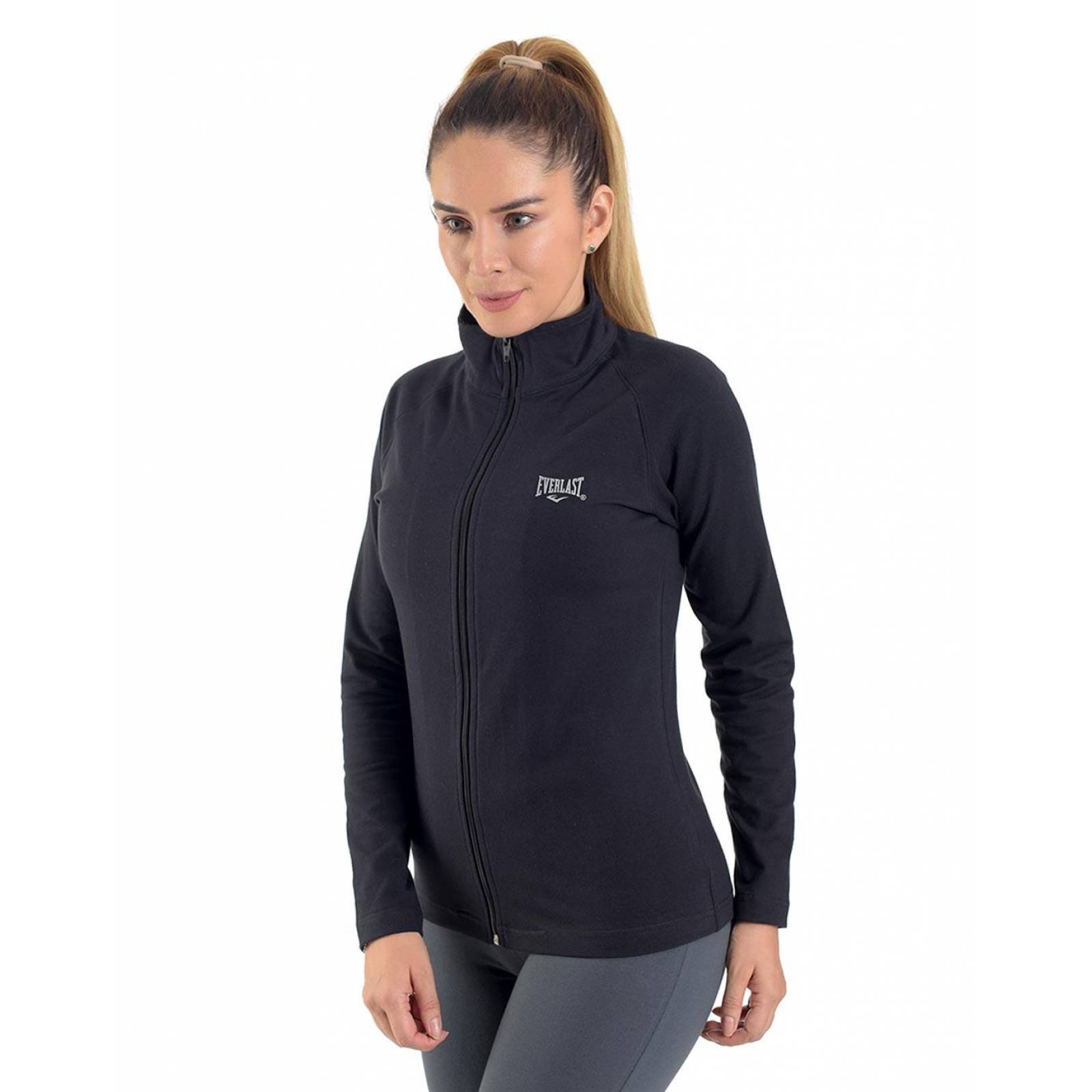 Sudadera Mujer Deportivo Sin Capucha Negro Everlast 50303422 