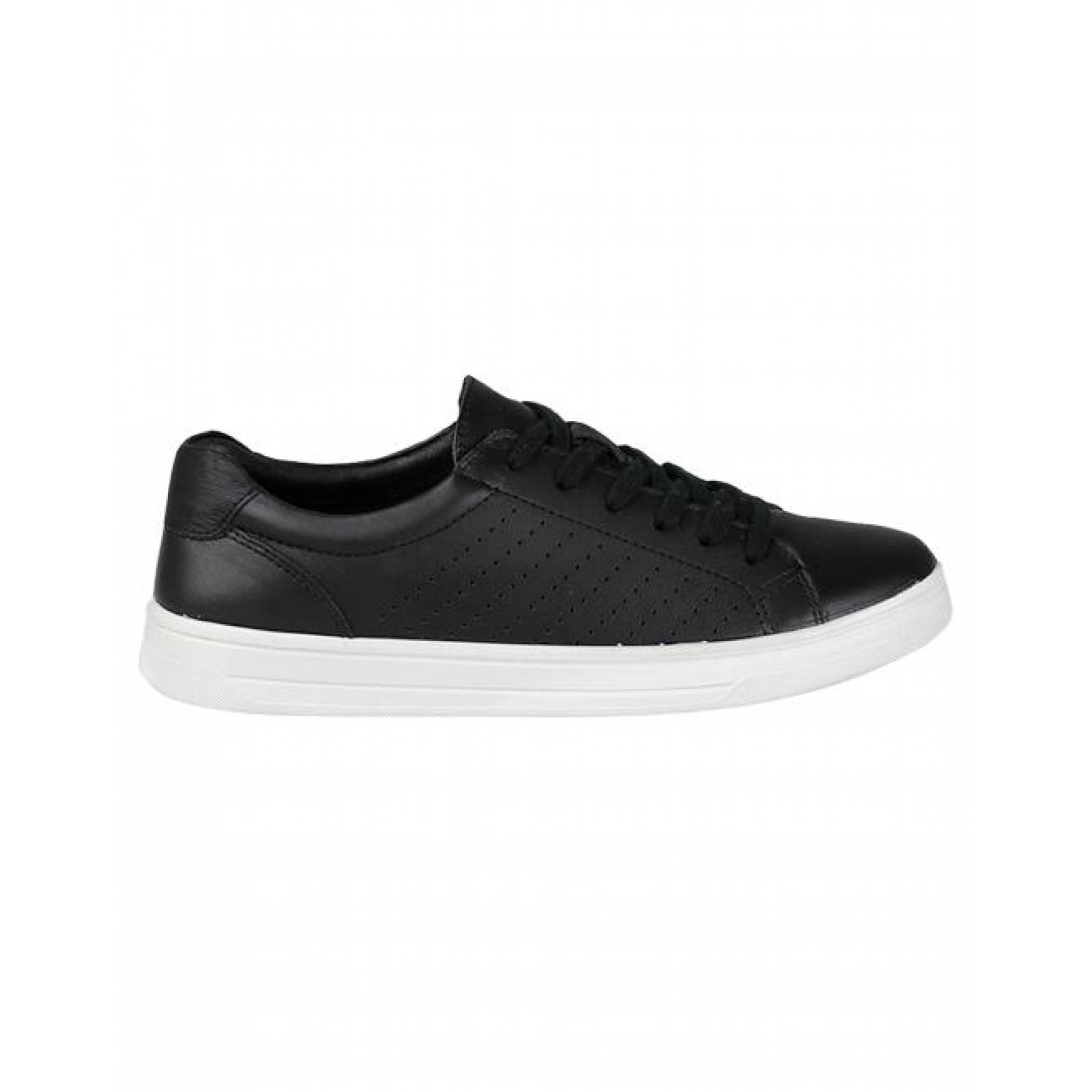 Tenis Mujer Flexi Negro 02503142 Piel 