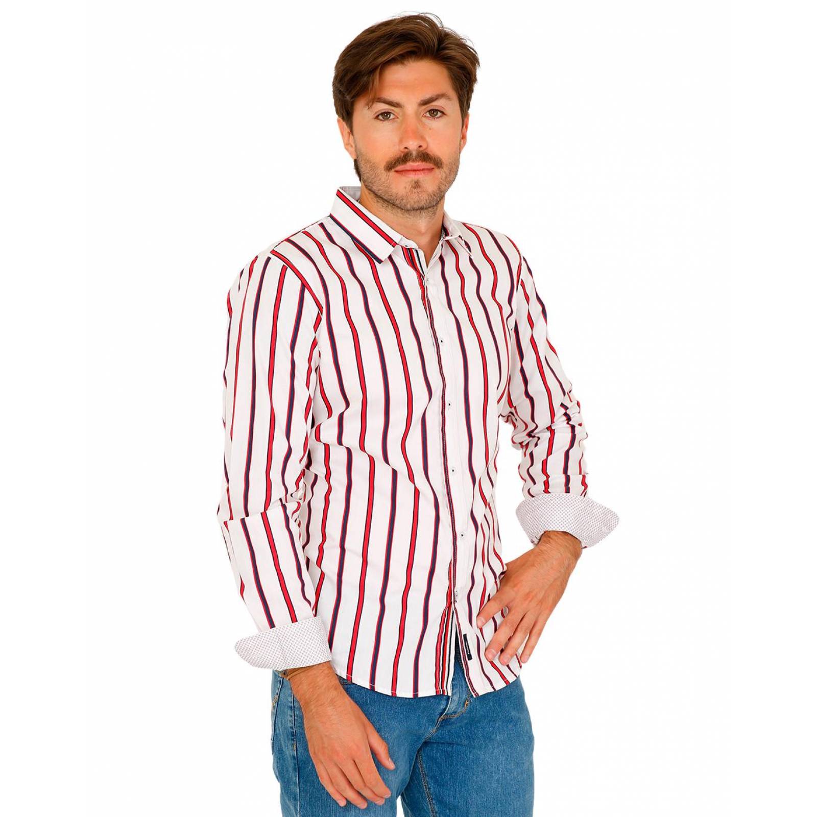 Camisa Casual Hombre Furor Blanco 62105161 Algodón