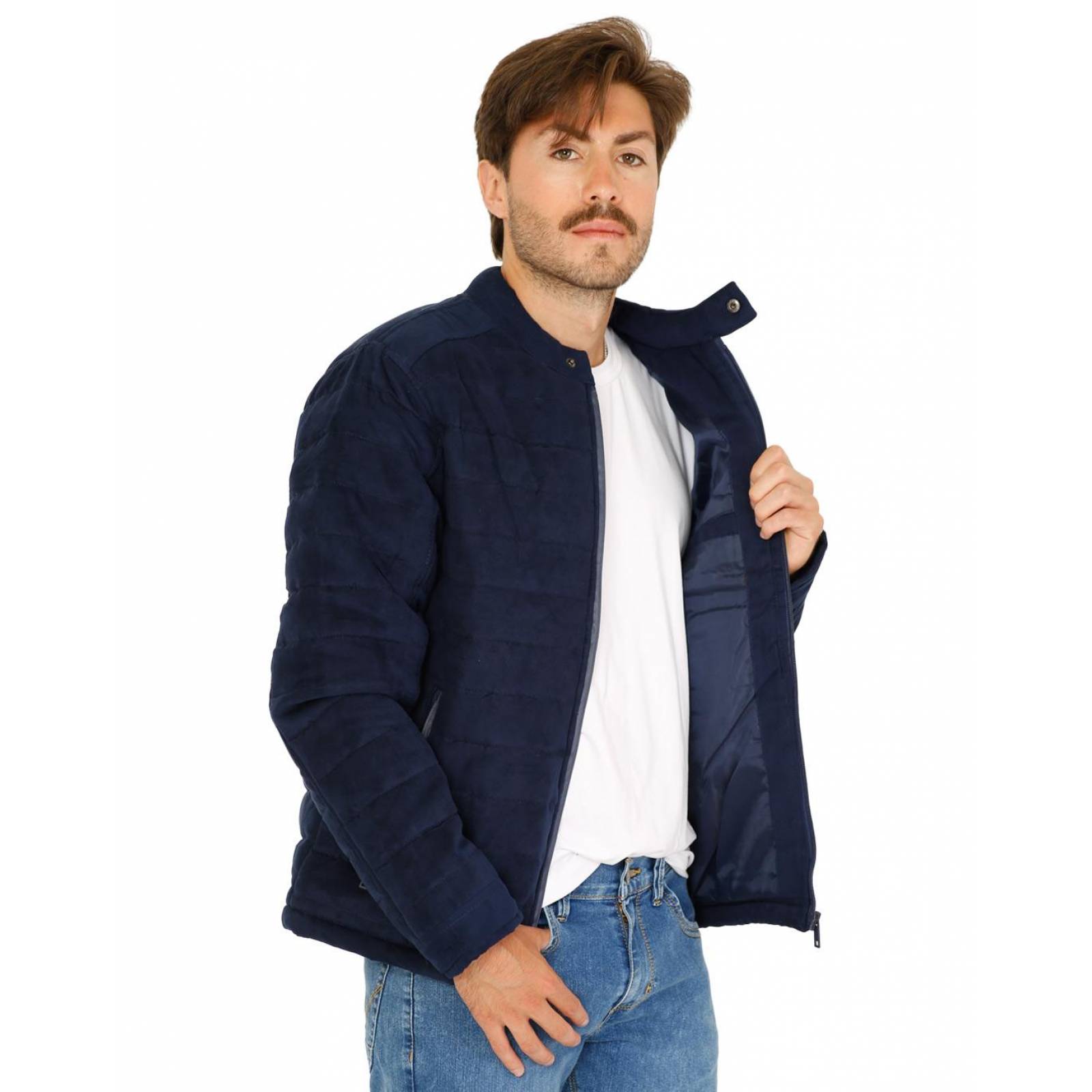 Chamarra Hombre Salvaje Tentación Marino 70603308 Gamuza 