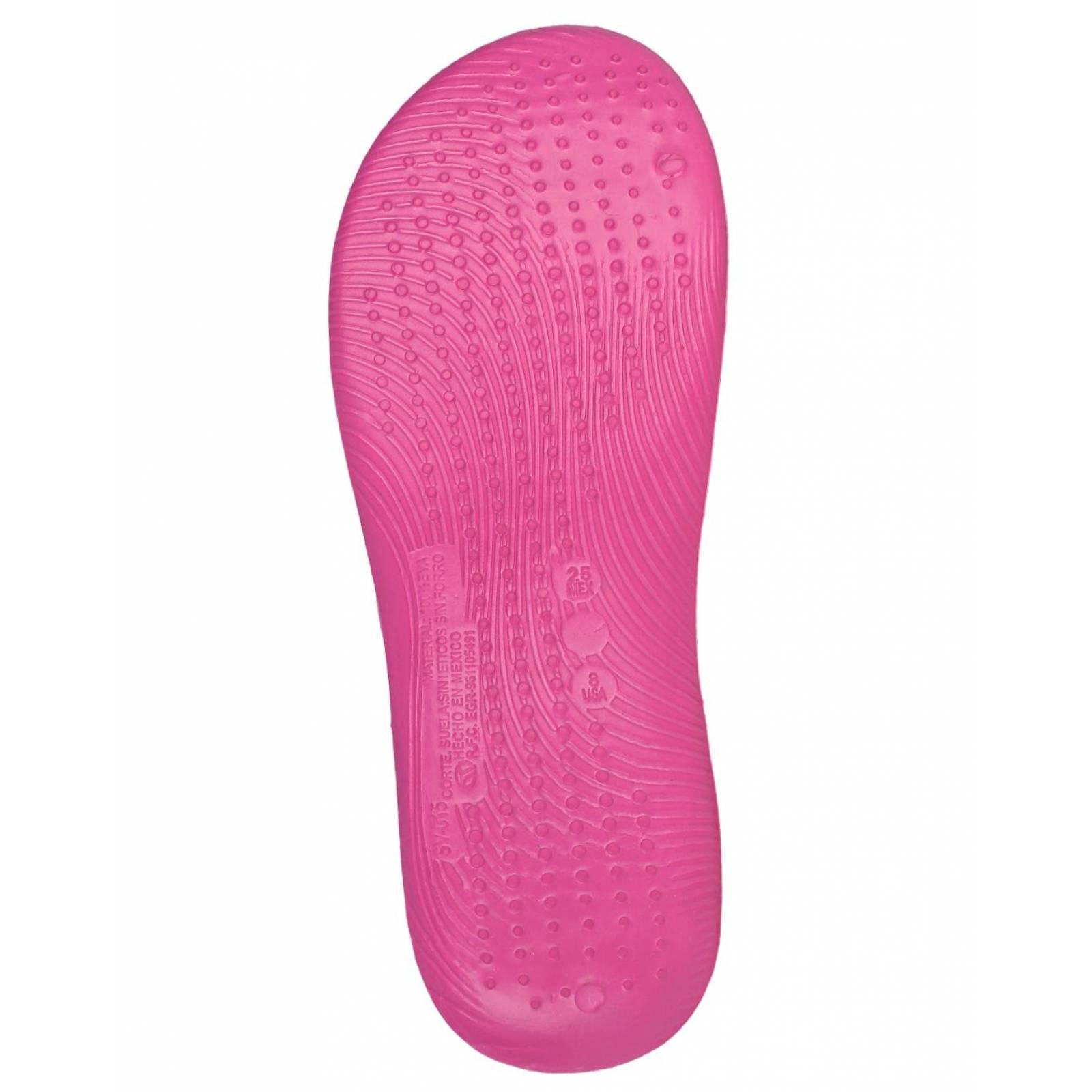 Sandalia Playa Moda Mujer Salvaje Tentación Magenta 17103208 Full Plastic 