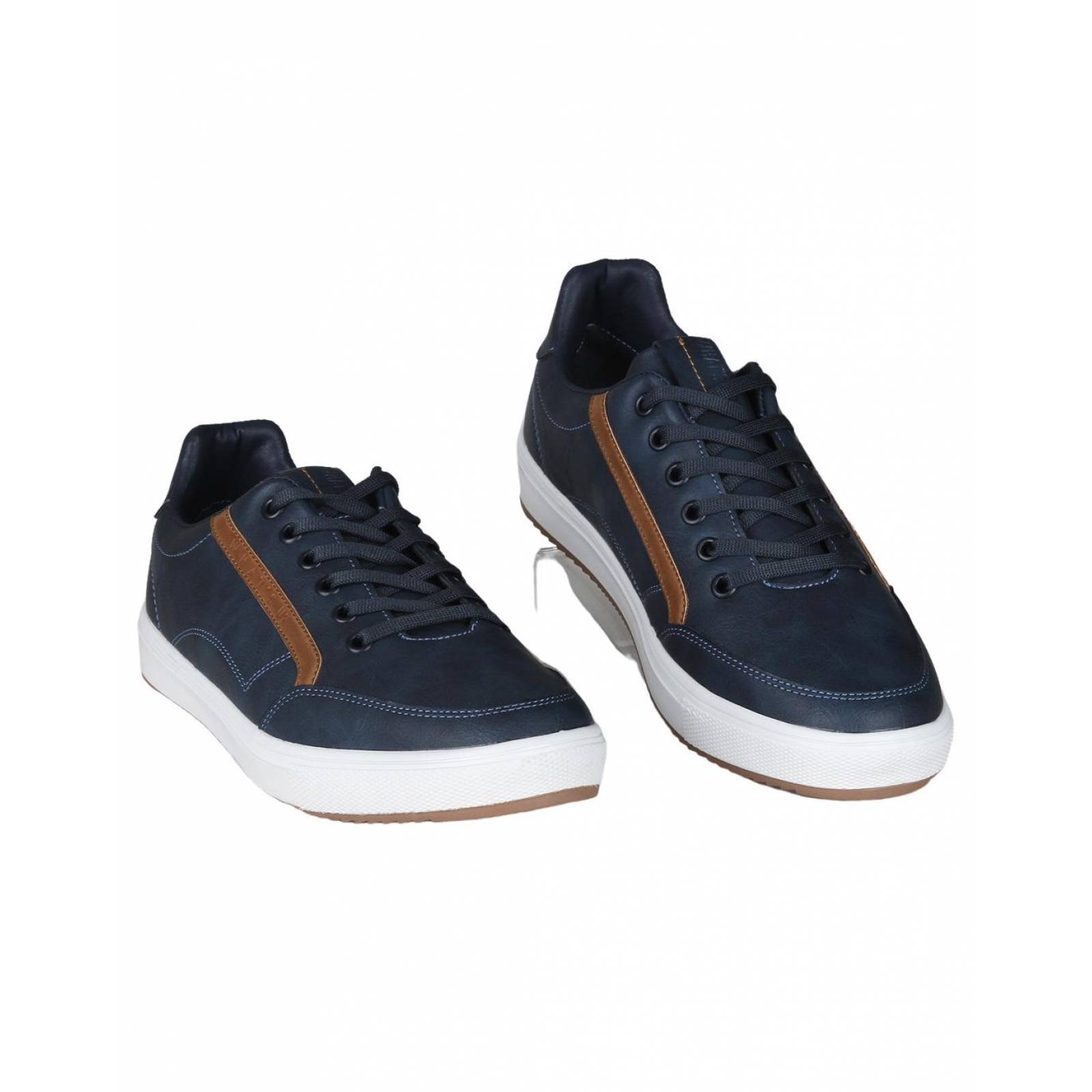 Tenis Moda Hombre What'S Up Marino 06903224 Tacto Piel 