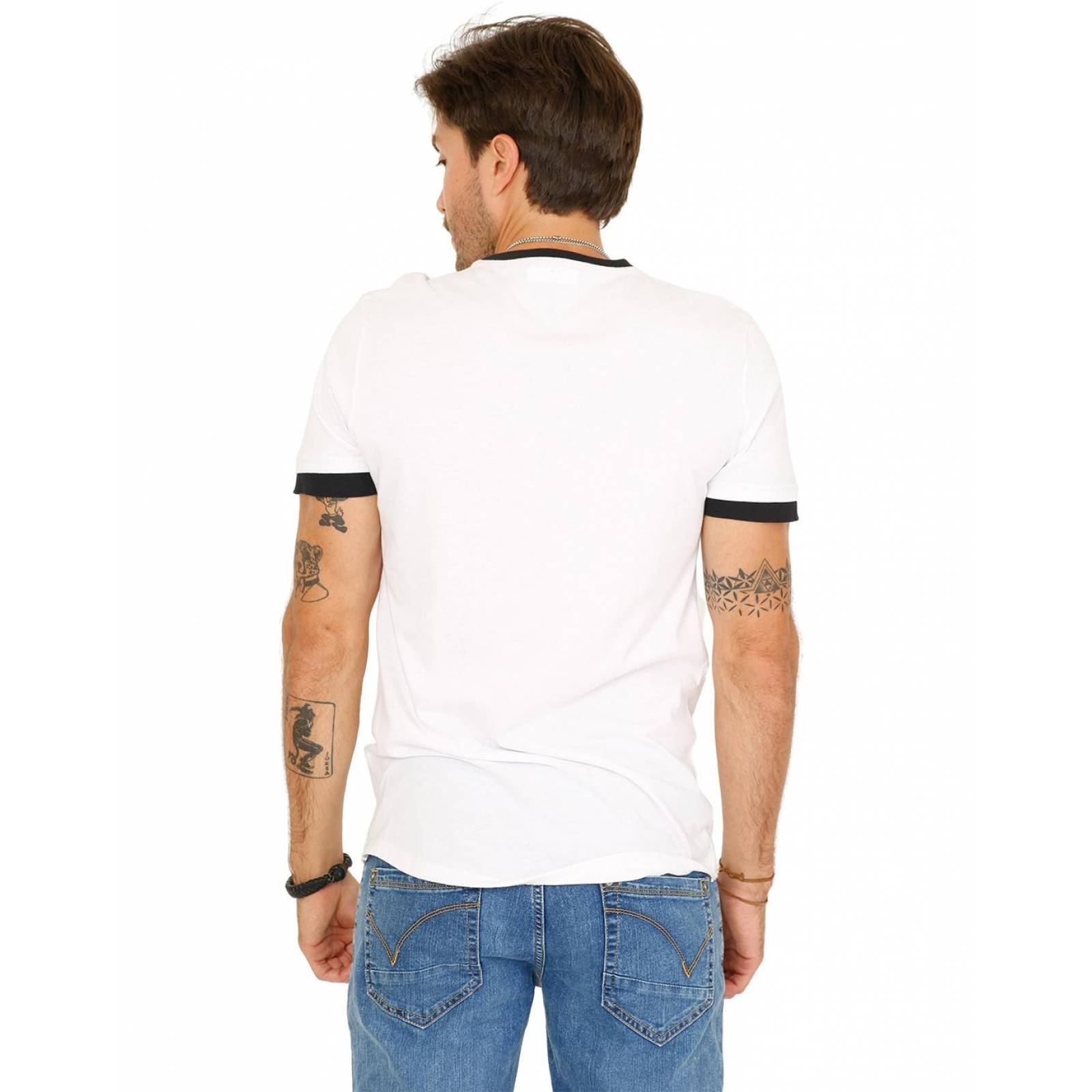 Playera Moda Hombre Disney Blanco 73003033 Algodón 