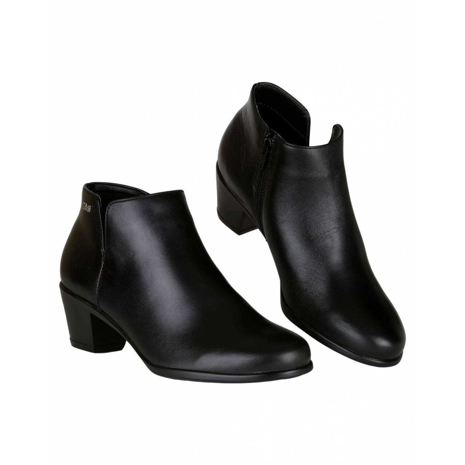 Botín Moda Mujer Flexi Negro 02503310 Piel