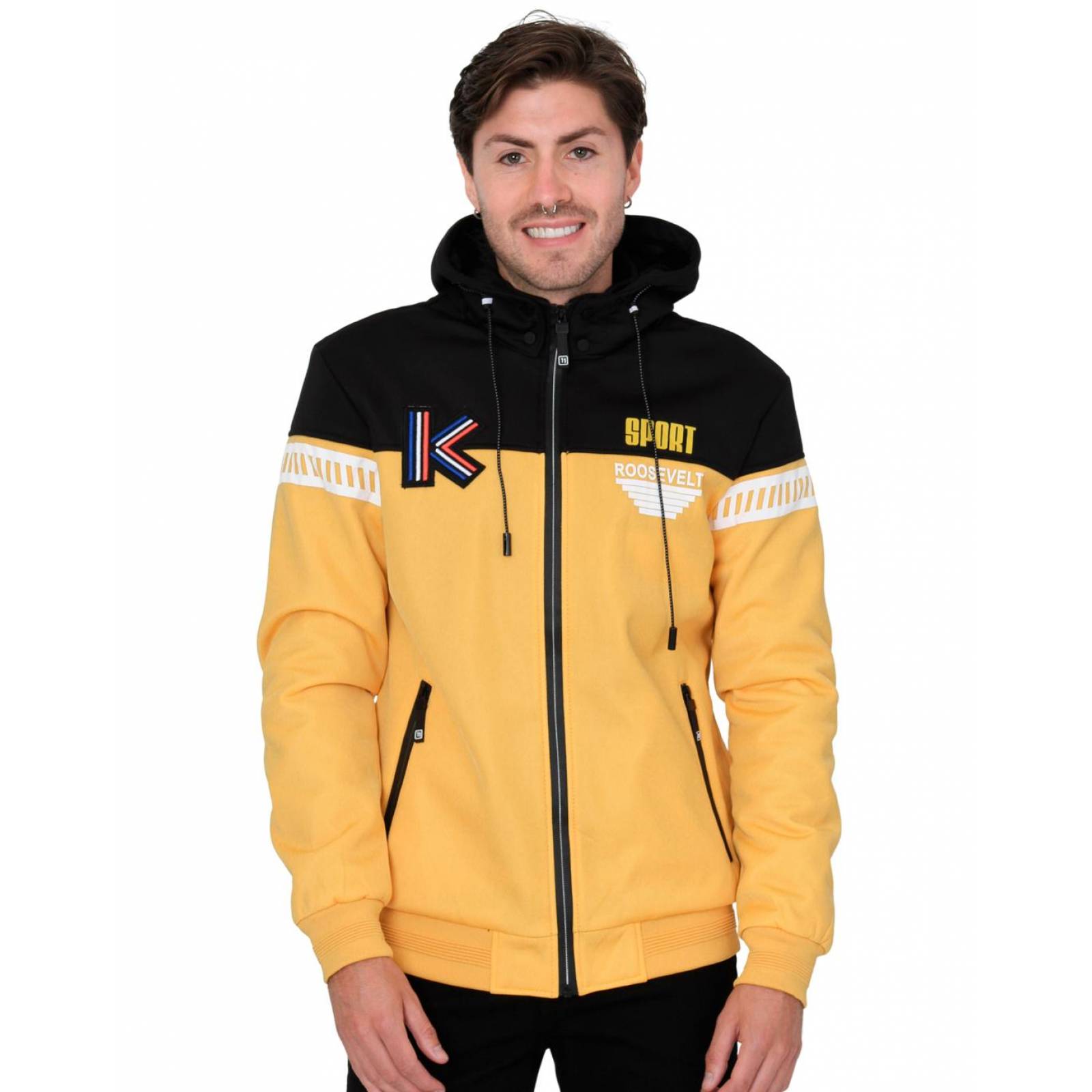 Sudadera Hombre Roosevelt Mostaza 50103674 Poliéster