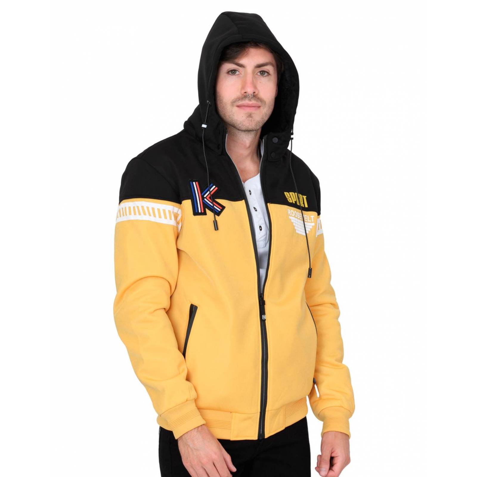 Sudadera Hombre Roosevelt Mostaza 50103674 Poliéster