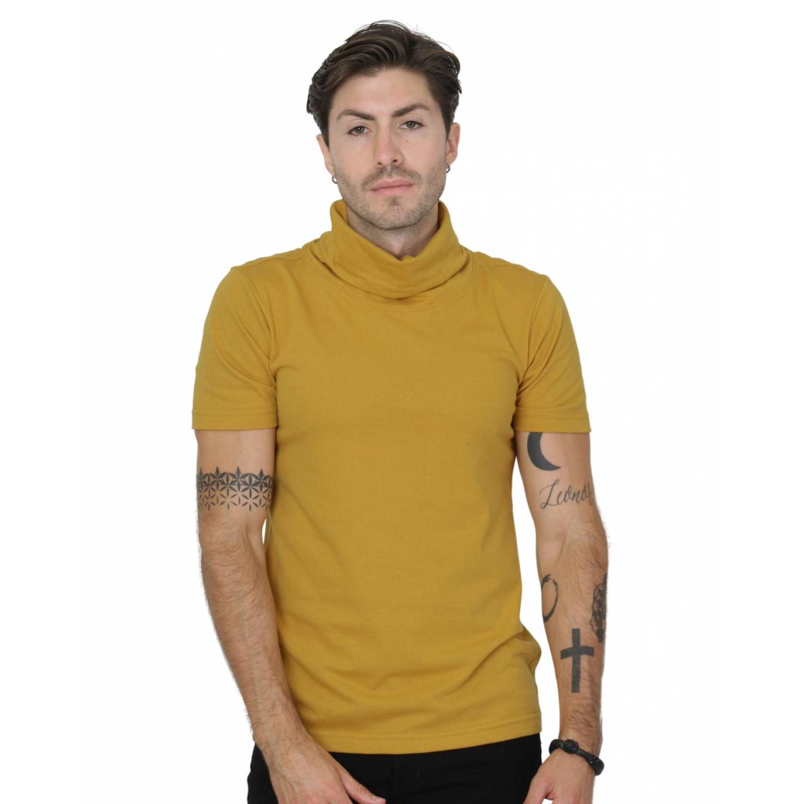 Playera mostaza online hombre