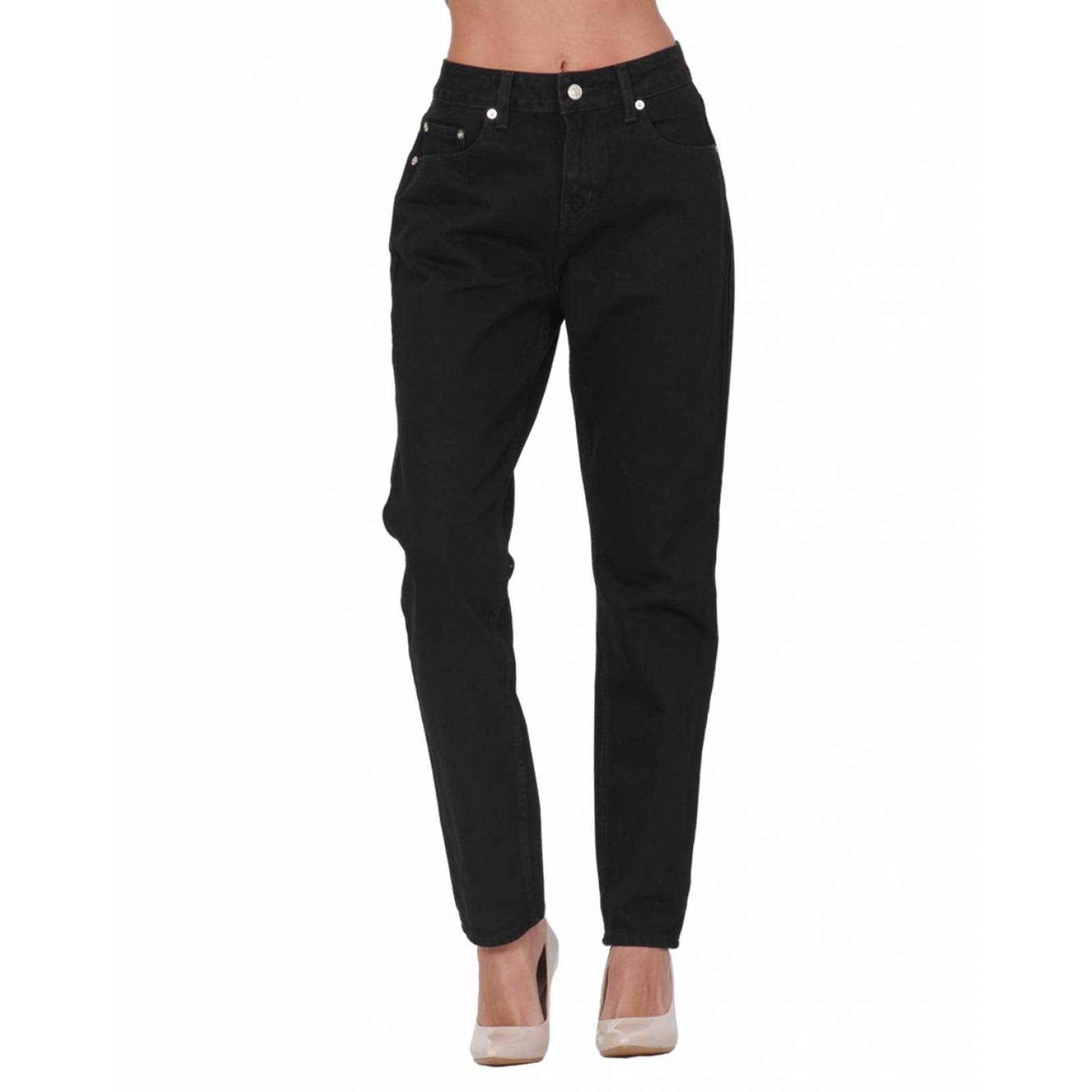 Jeans Moda Mujer Oggi Black 59103616 Mezclilla 
