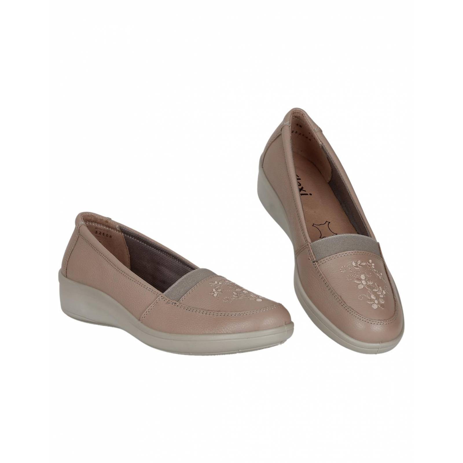Zapato Casual Mujer Flexi Nude 02503501 Piel