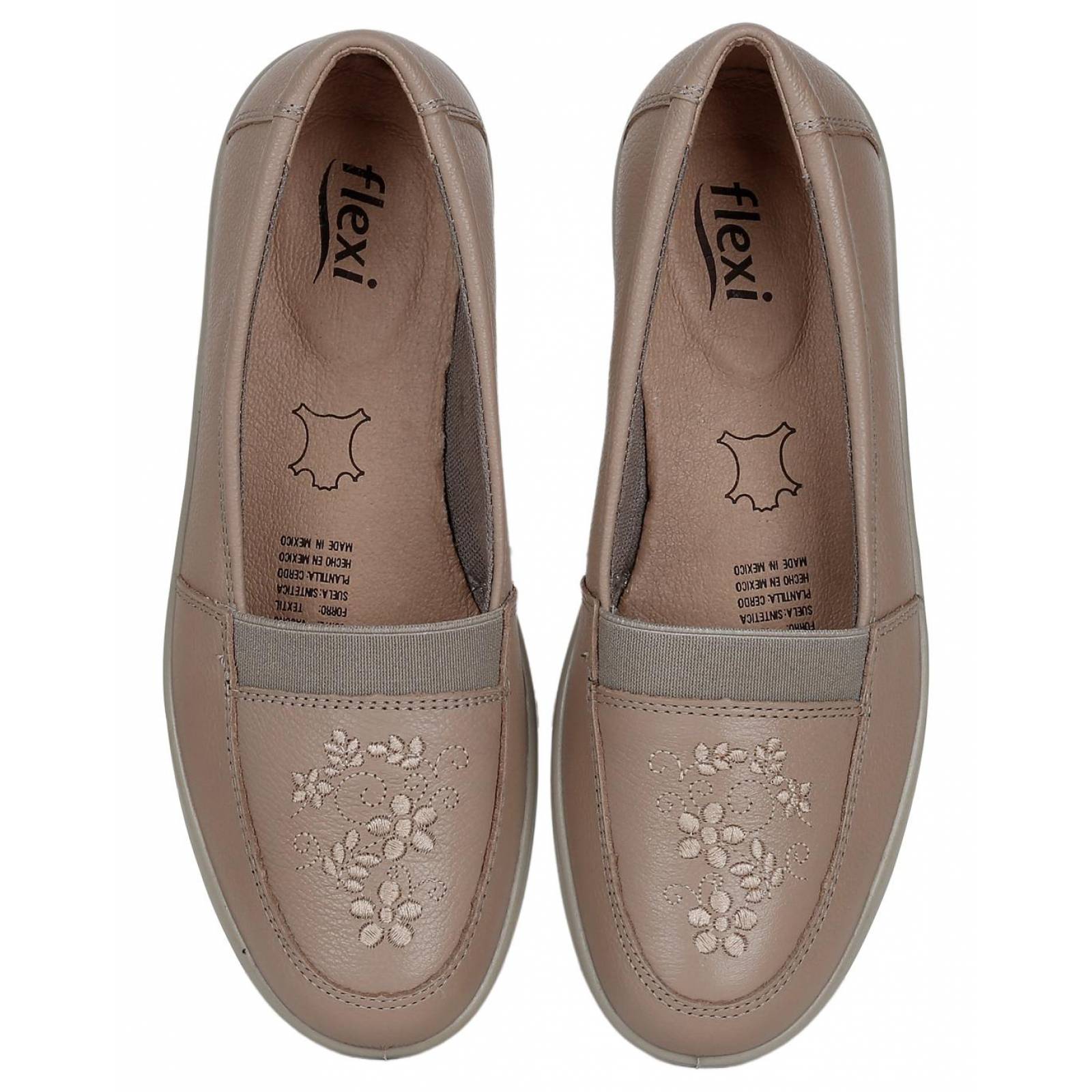 Zapato Casual Mujer Flexi Nude 02503501 Piel