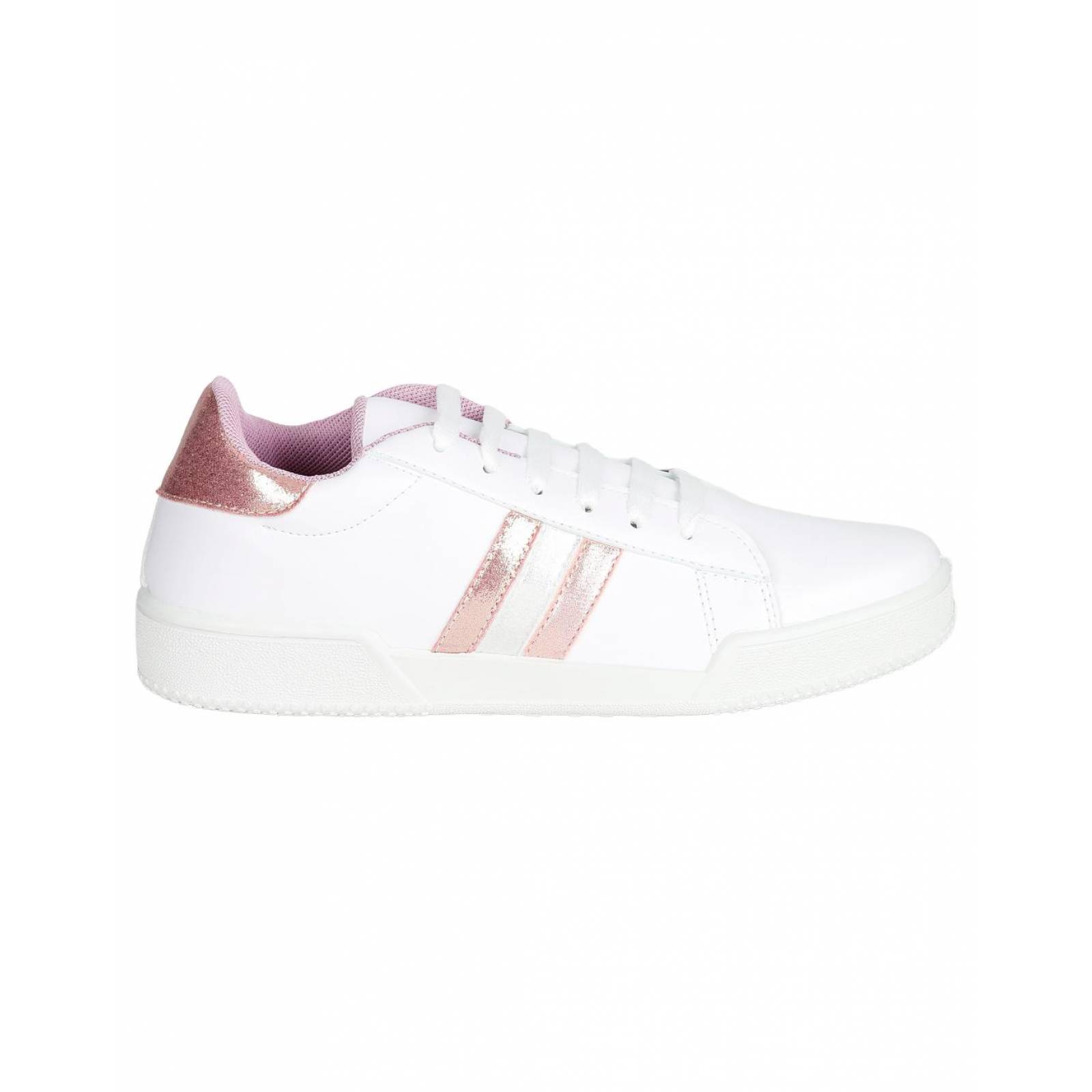 Tenis Moda Mujer Salvaje Tentación Blanco 23603401 Tacto Piel 