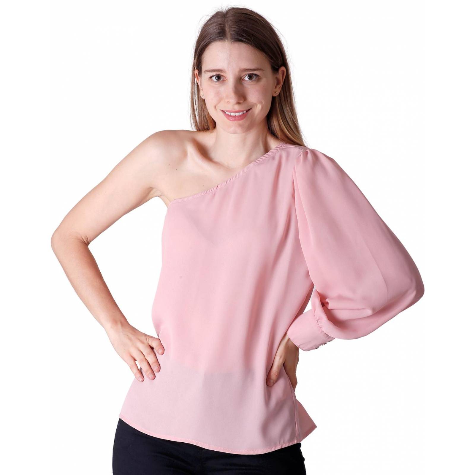 Blusa Moda Mujer Stfashion Rosa 79303830 Poliéster 
