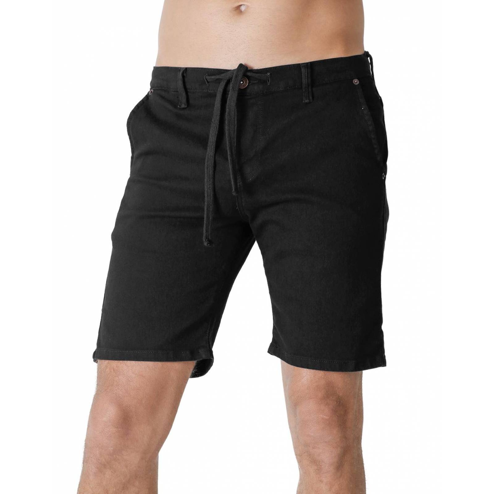 Short Moda Hombre Stfashion Negro 51003805 Mezclilla Stretch 