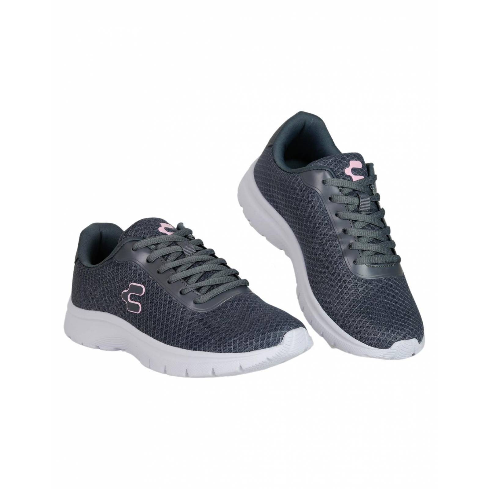 Tenis Moda Mujer Charly Gris 02303501 Textil 