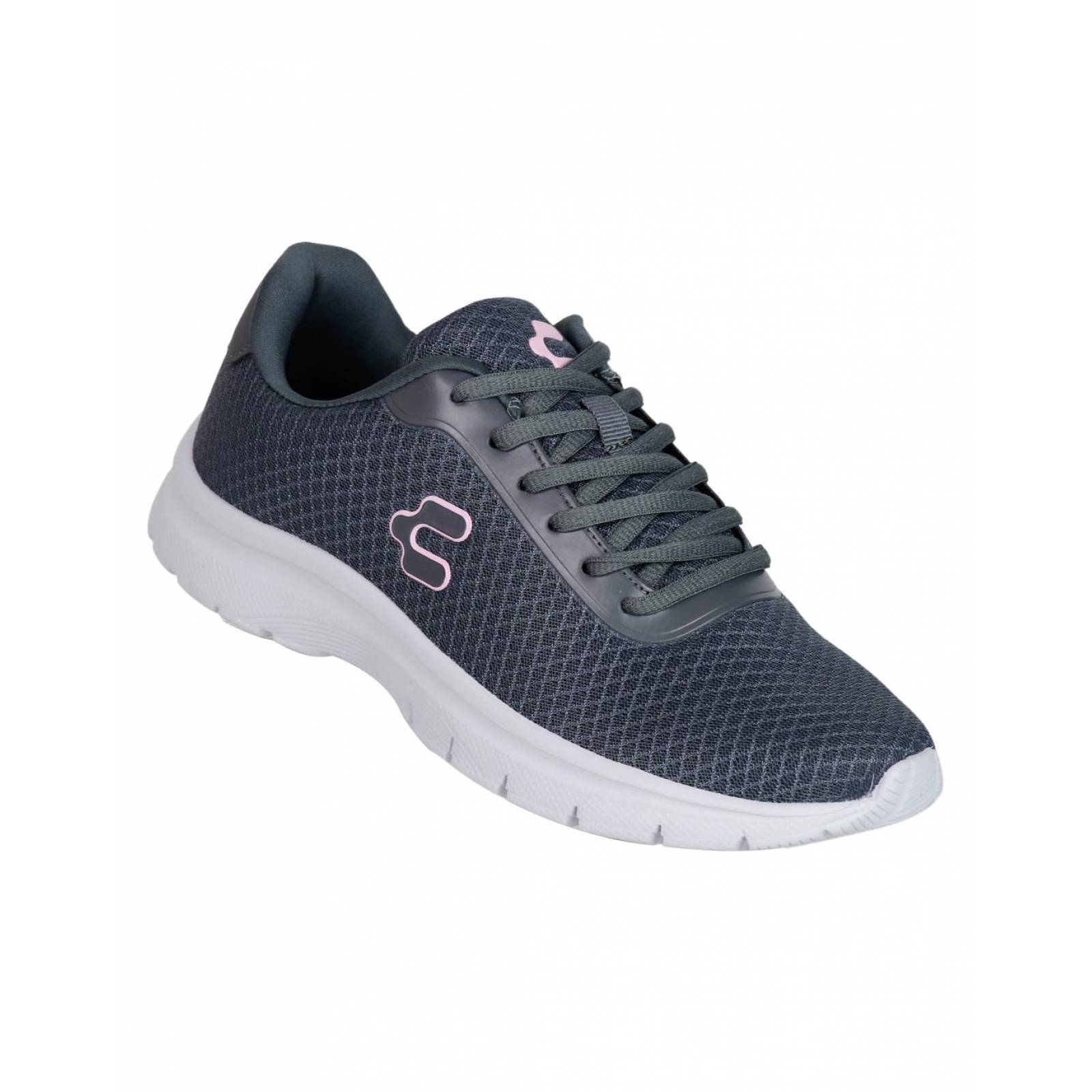 Tenis Moda Mujer Charly Gris 02303501 Textil 