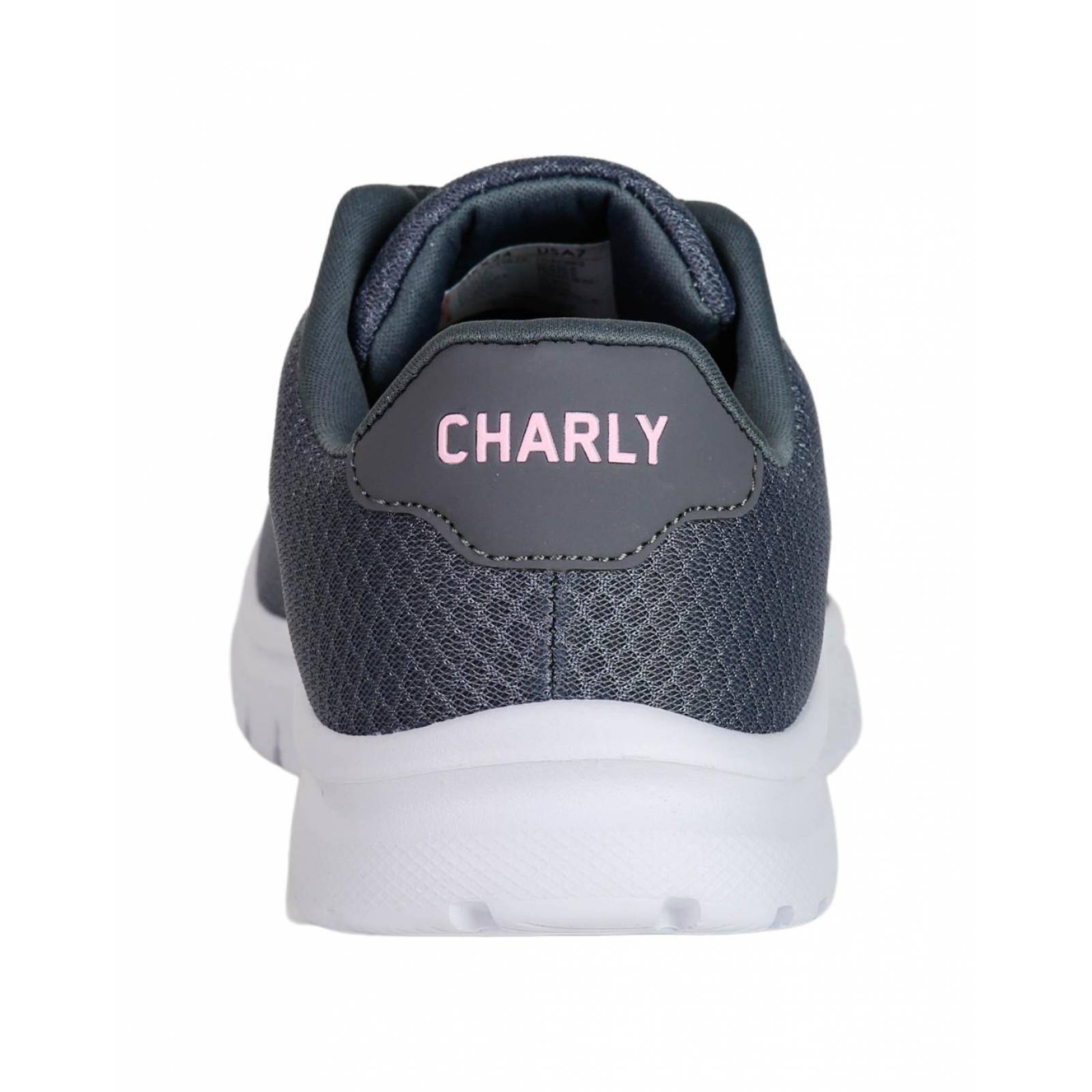Tenis Moda Mujer Charly Gris 02303501 Textil 
