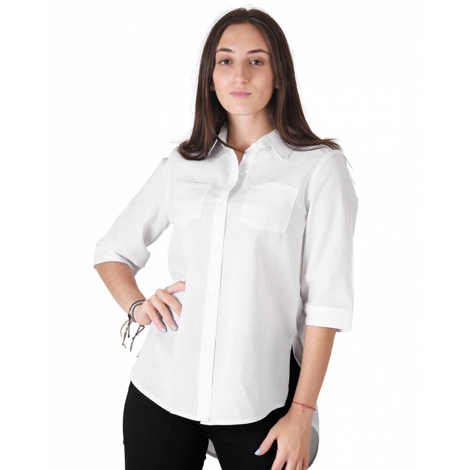 Blusa Moda Mujer Stfashion Blanco 72603823 Algodón 