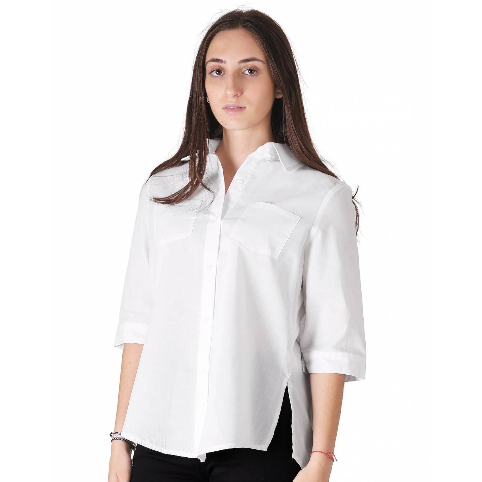 Blusa Moda Mujer Stfashion Blanco 72603823 Algodón 