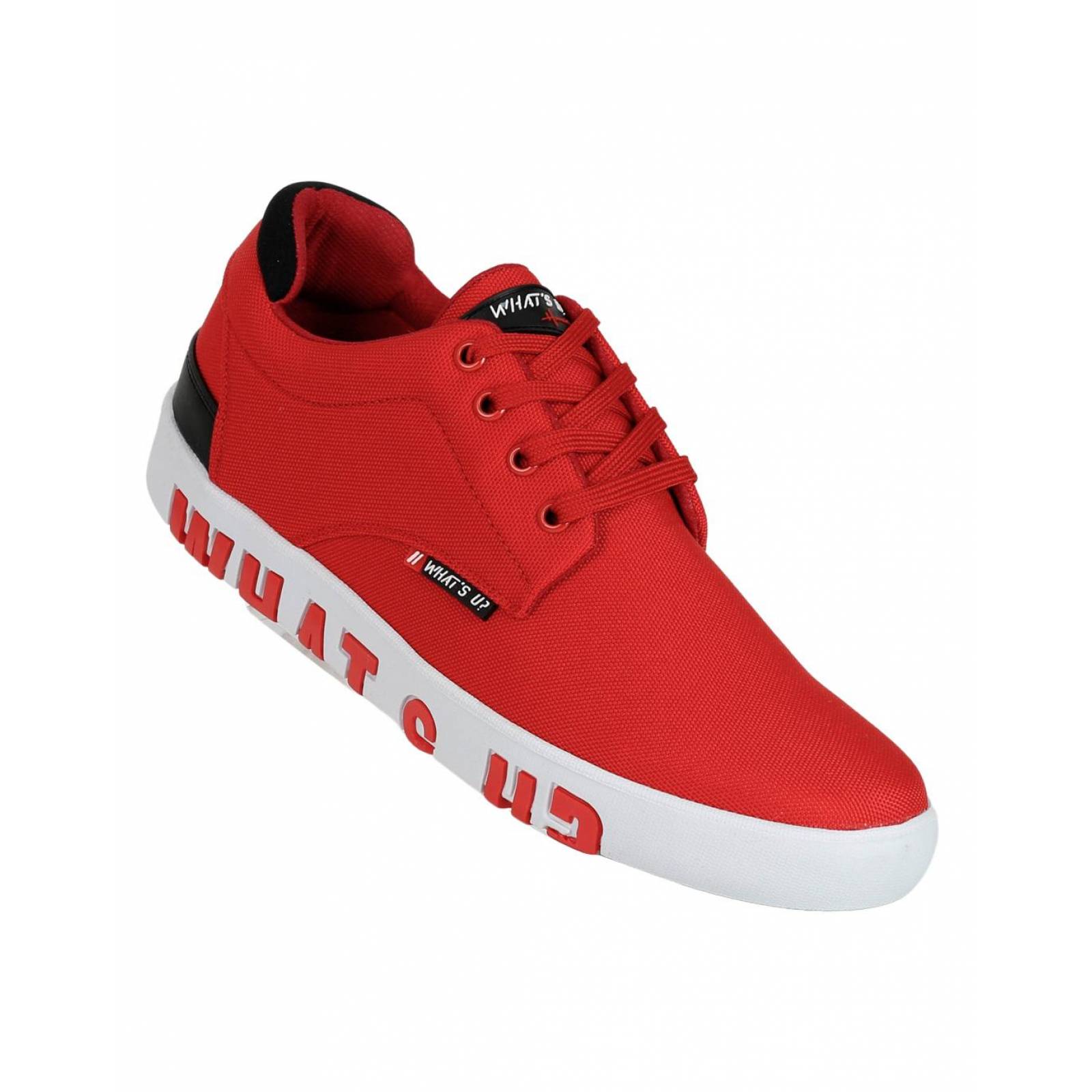 Tenis Moda Hombre WhatS Up Rojo 06903535 Textil