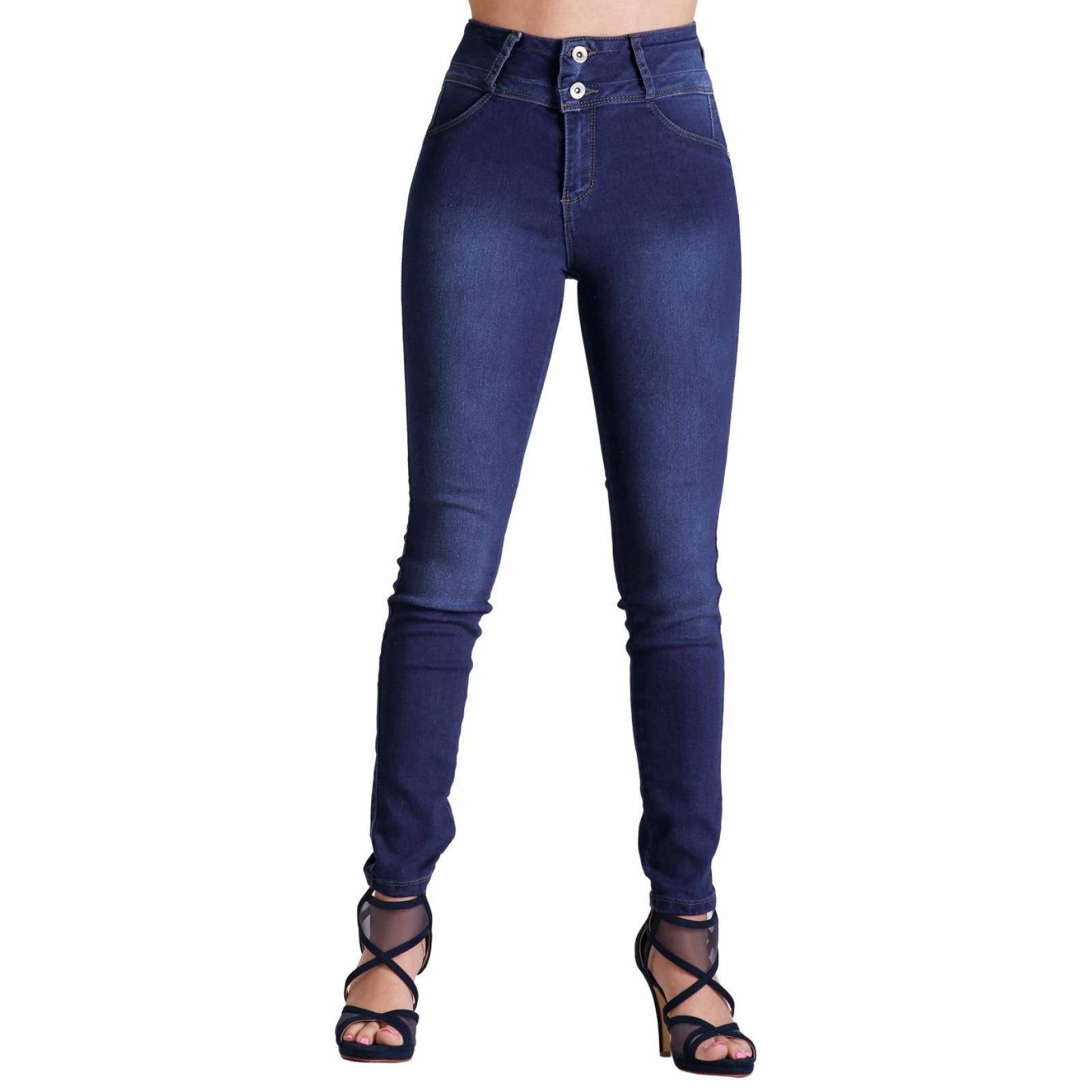 Jeans Moda Mujer Mf Jeans Stone 52903808 Mezclilla Stretch 