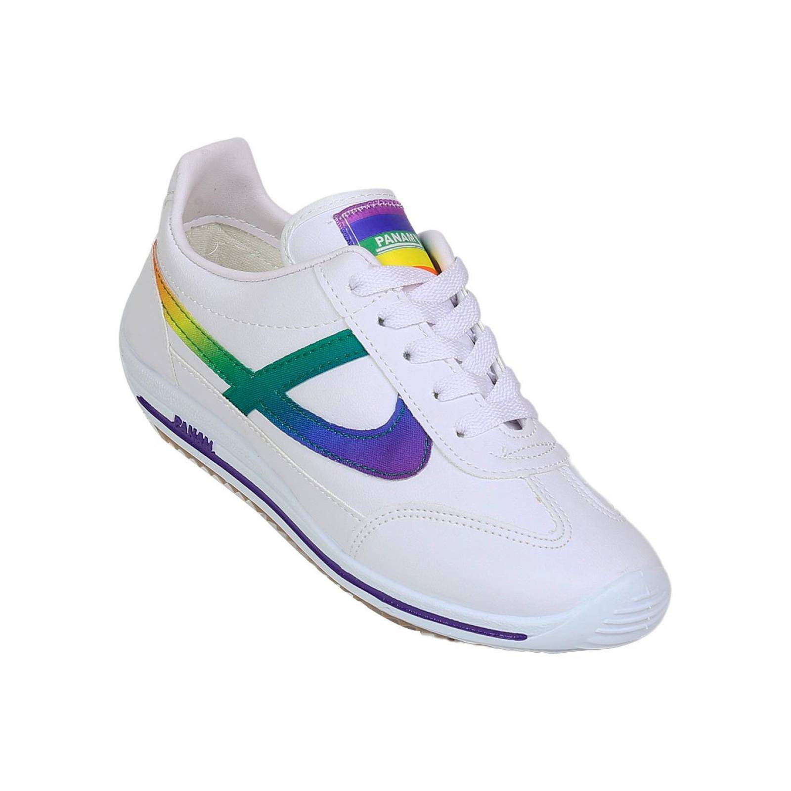 Tenis Moda Mujer Panam Blanco 15503511 Textil 