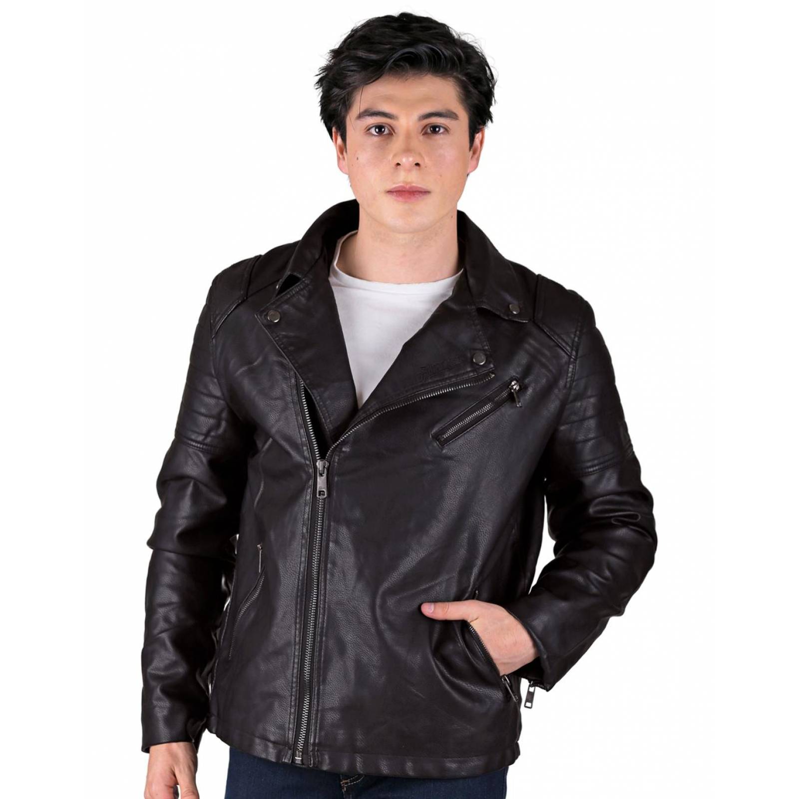 Chamarra Hombre Furor Negro 57704002 Vini Piel 