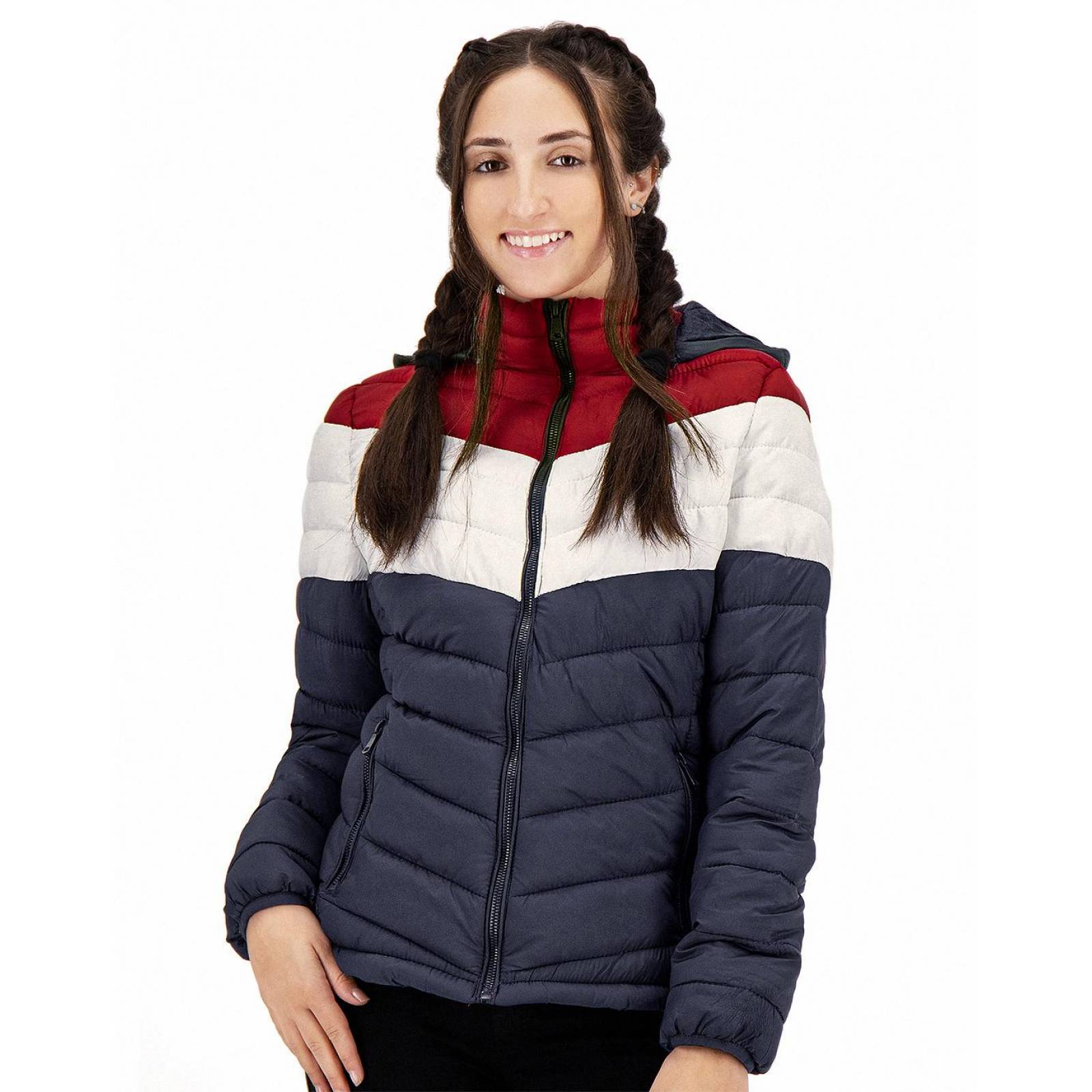 Chamarra Mujer Roosevelt Marino 50104032 Nylon 