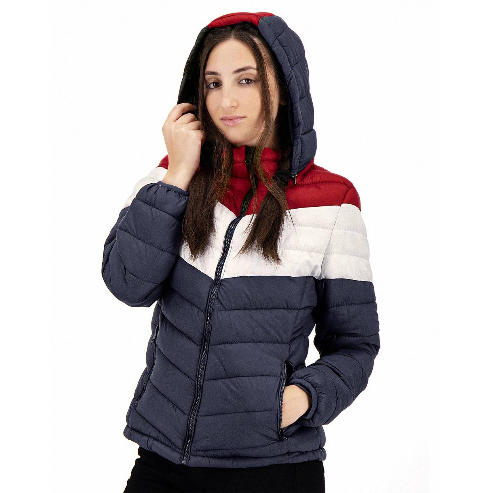 Chamarra Mujer Roosevelt Marino 50104032 Nylon 