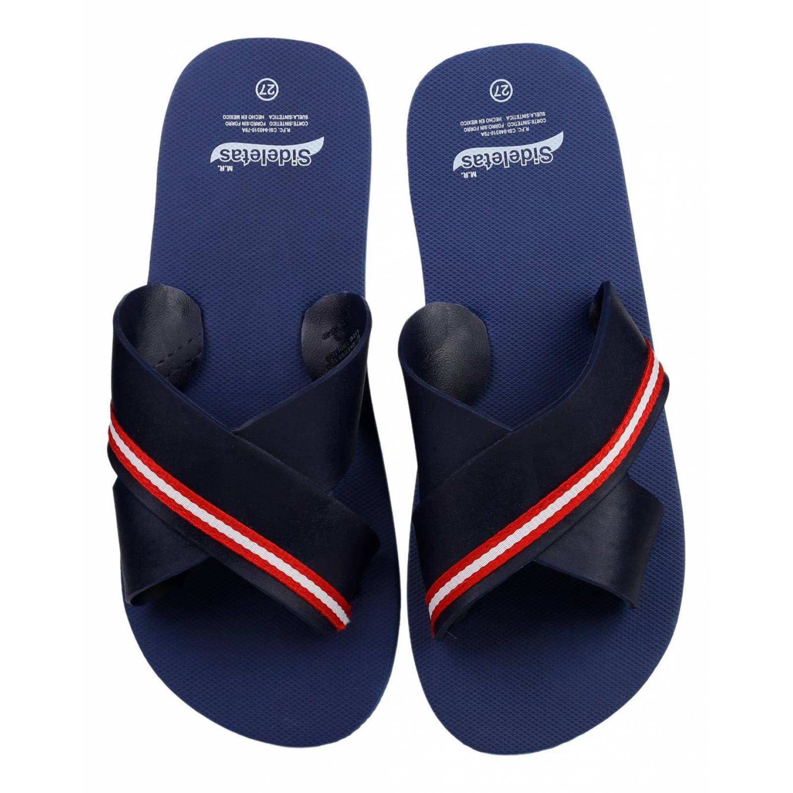 Sandalia Playa Casual Hombre Salvaje Tentación Azul 07103603 Full Plastic 