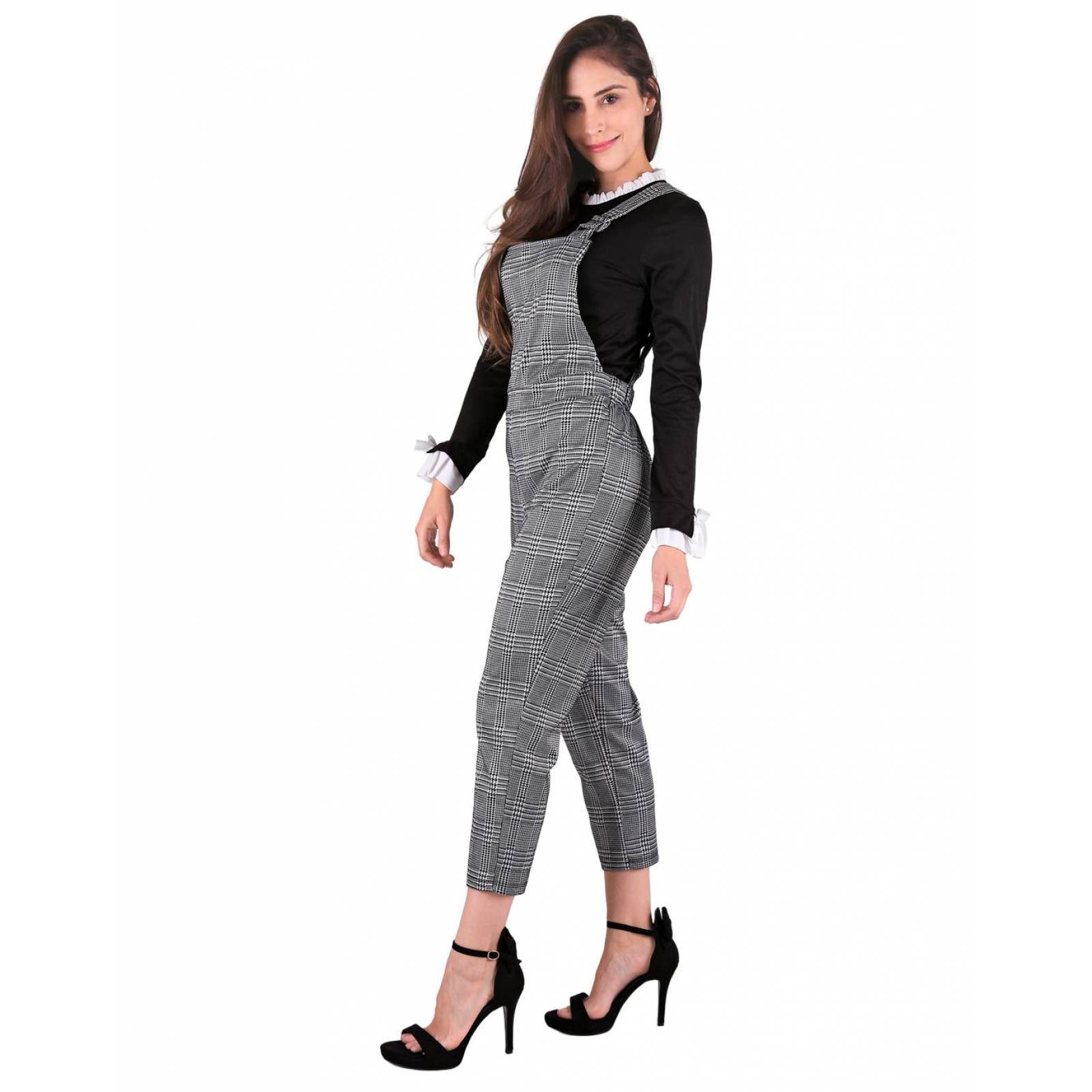 Overol Mujer Stfashion Negro 64104083 Spandex 