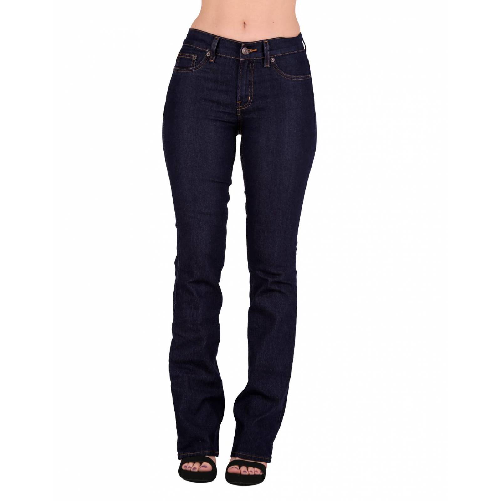 Jeans Básico Mujer Oggi Negro 59104038 Mezclilla Stretch Yess