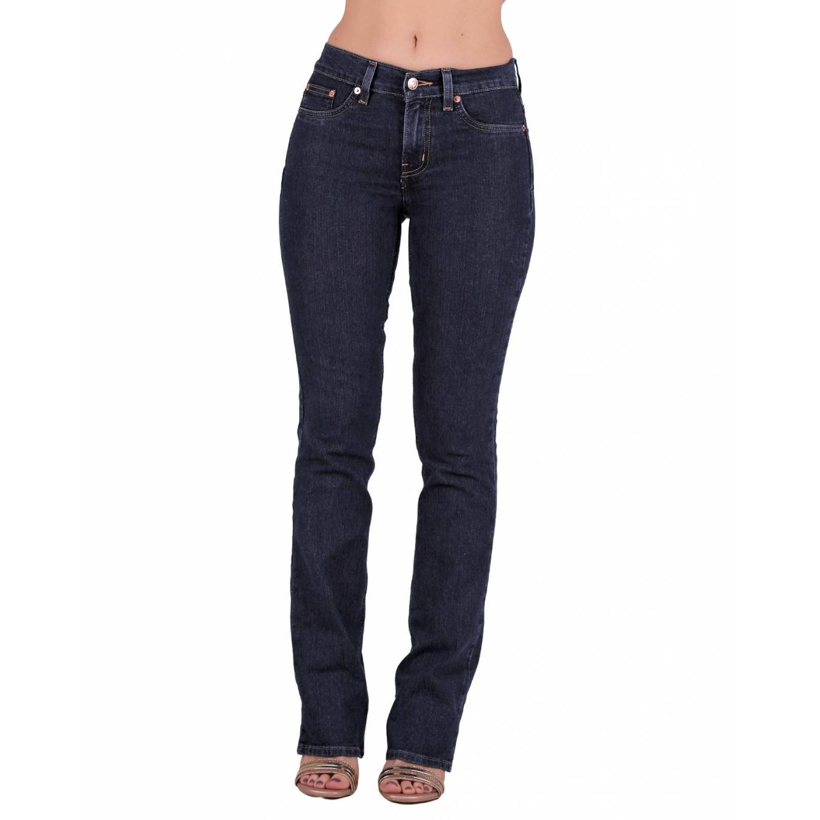 Jeans Mujer Básico Recto Negro Oggi 59104038 