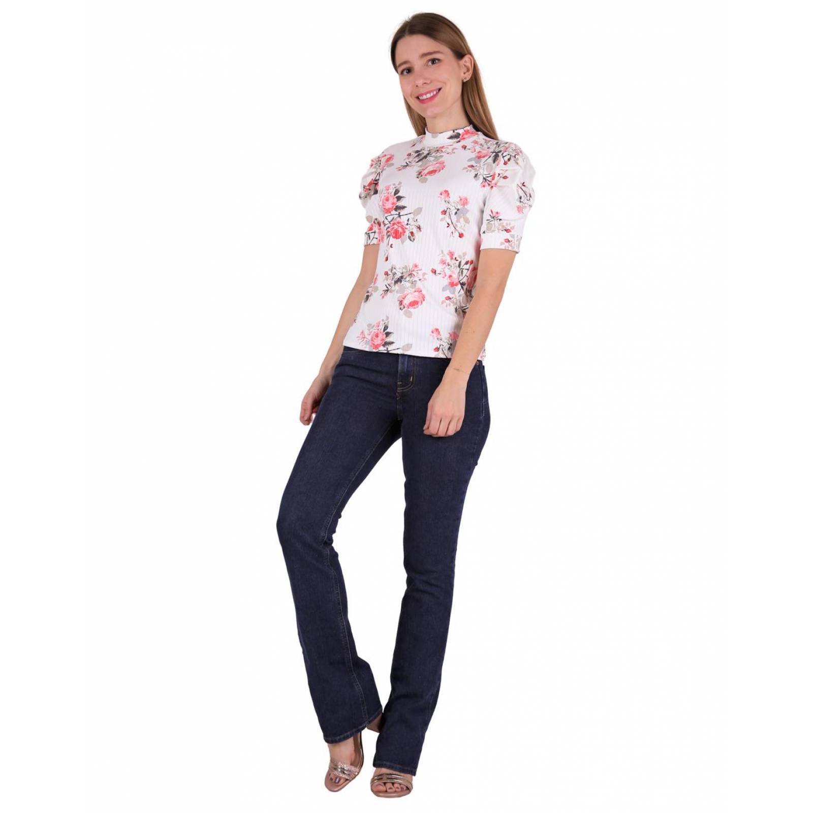 Jeans Básico Mujer Oggi Negro 59104038 Mezclilla Stretch Yess