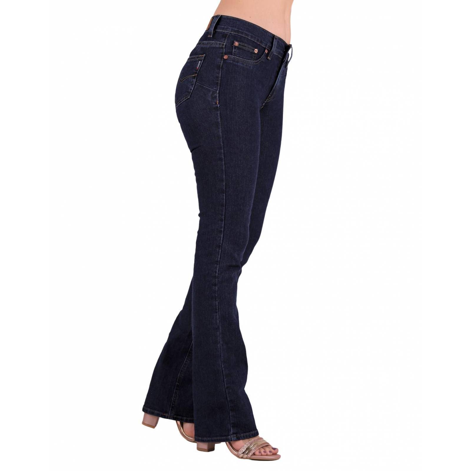 Jeans Mujer Básico Recto Negro Oggi 59104038 