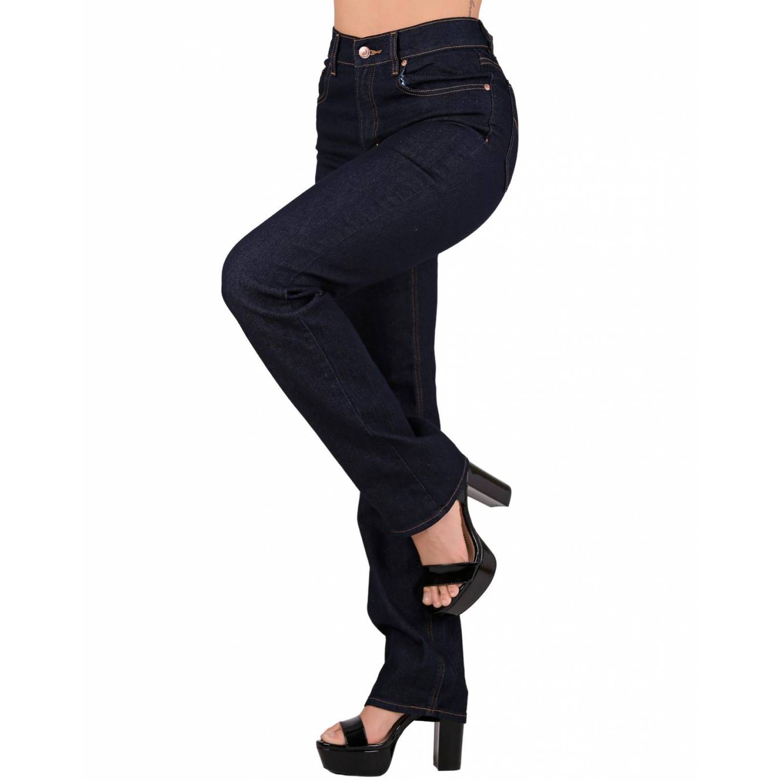 Jeans Básico Mujer Oggi Azul 59104033 Mezclilla Stretch Atraction 