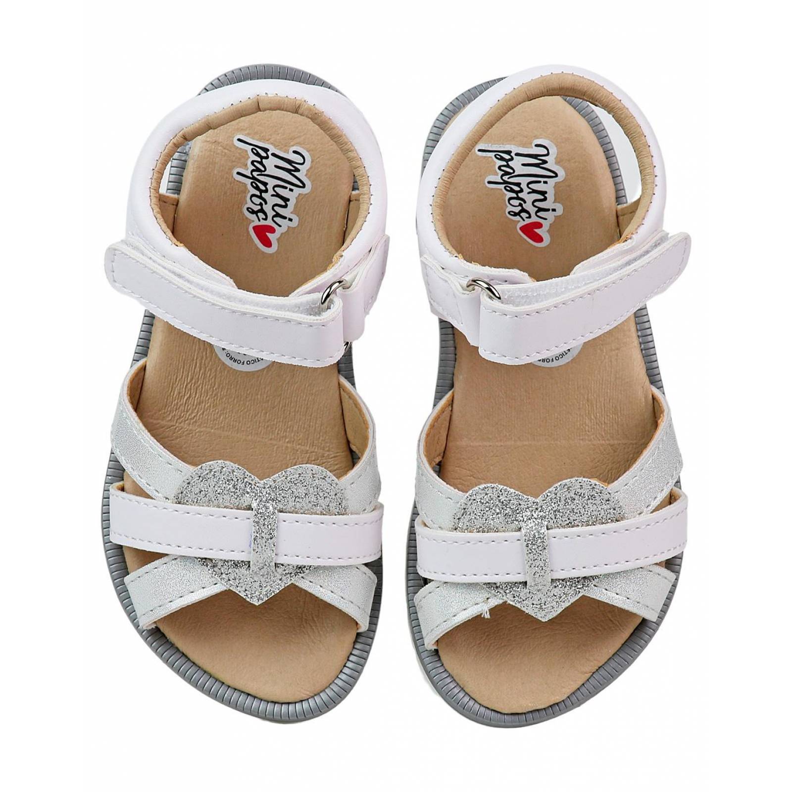 Sandalia Niña Moda Blanco Mini Papos 07403601