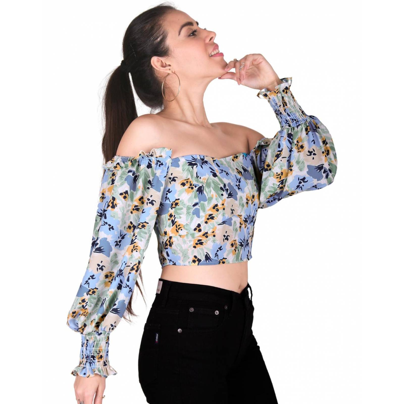 Blusa Juvenil Mujer Stfashion Multicolor 64104207 Poliéster