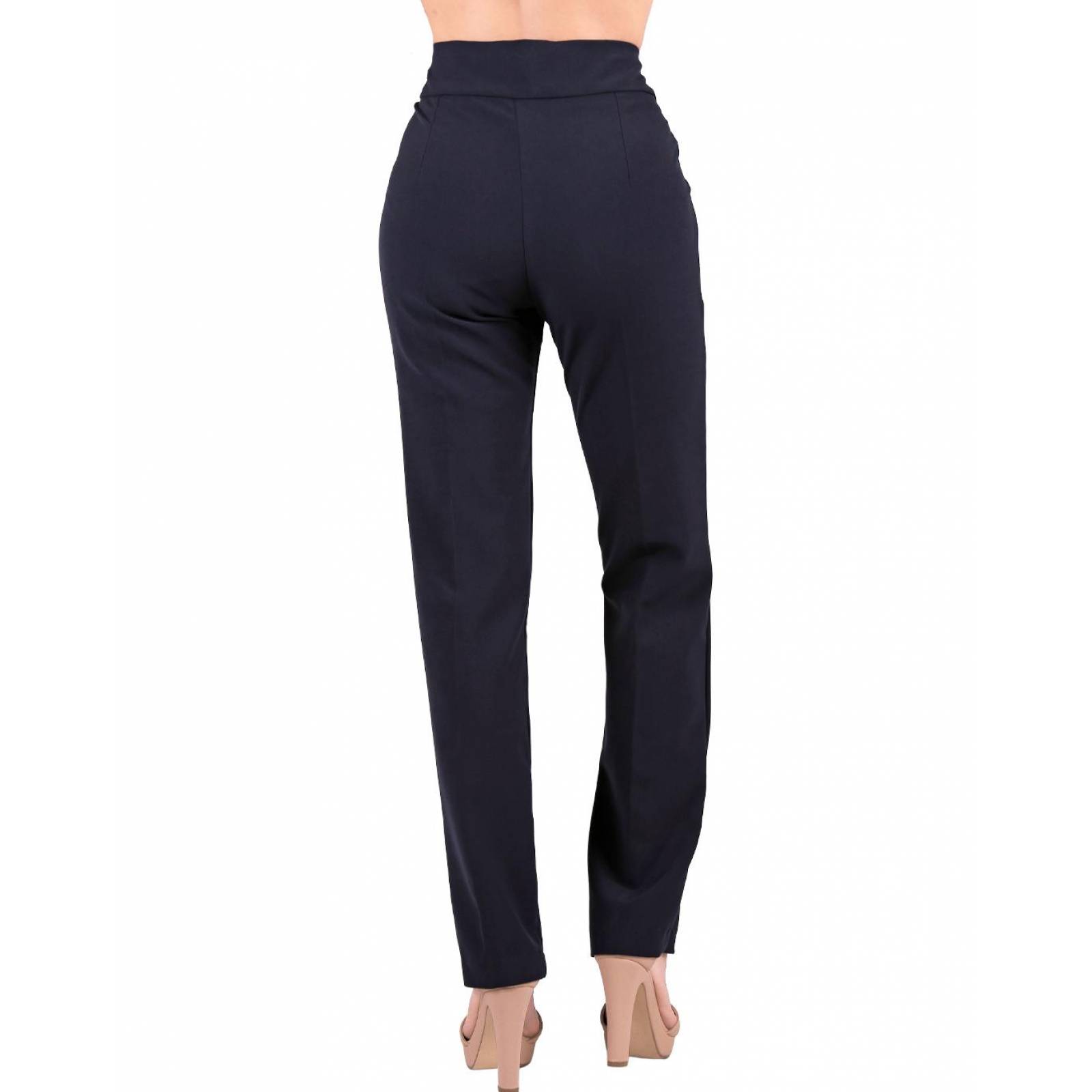 Pantalón Mujer Vestir Recto Azul Stfashion 79304060 