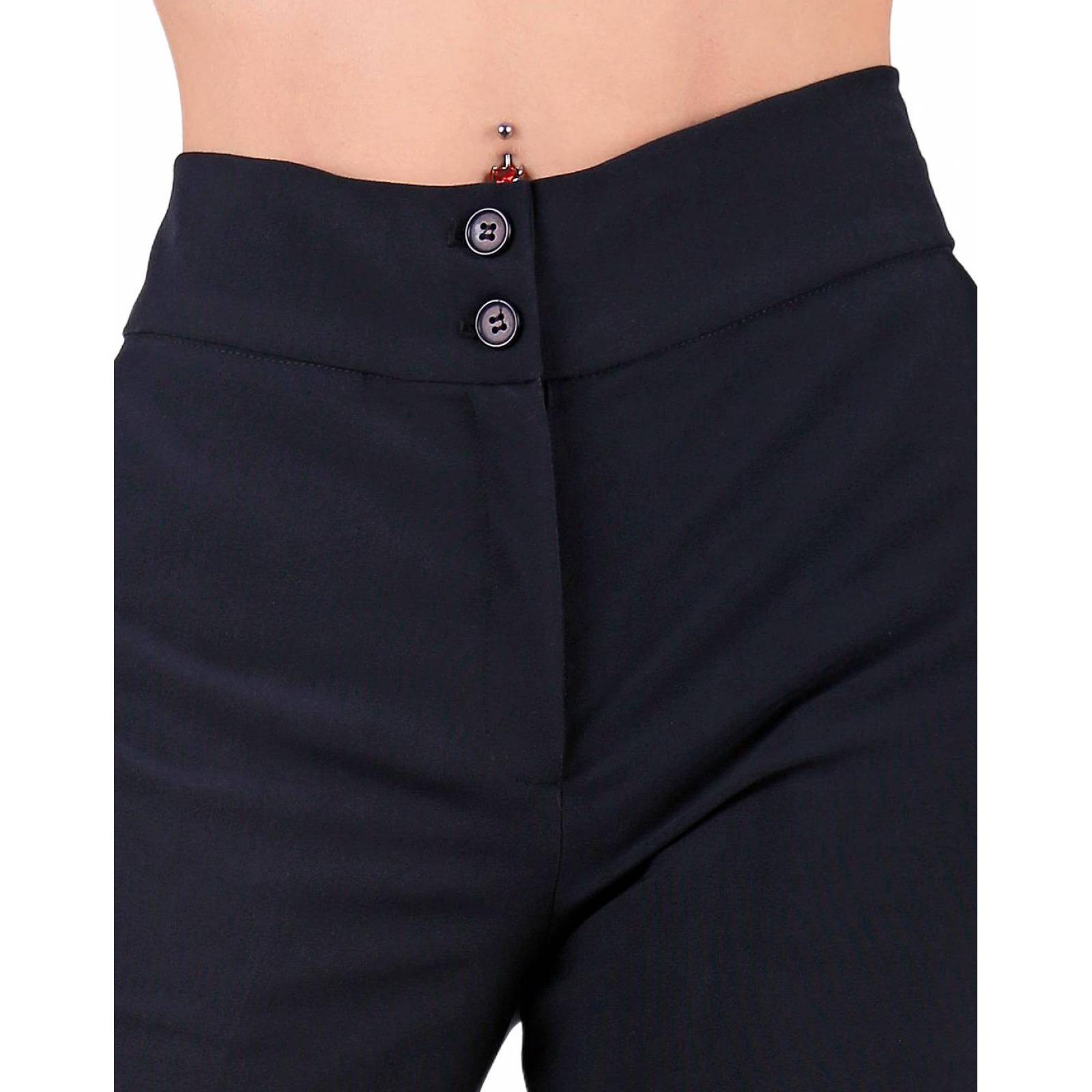 Pantalón Mujer Vestir Recto Azul Stfashion 79304060 