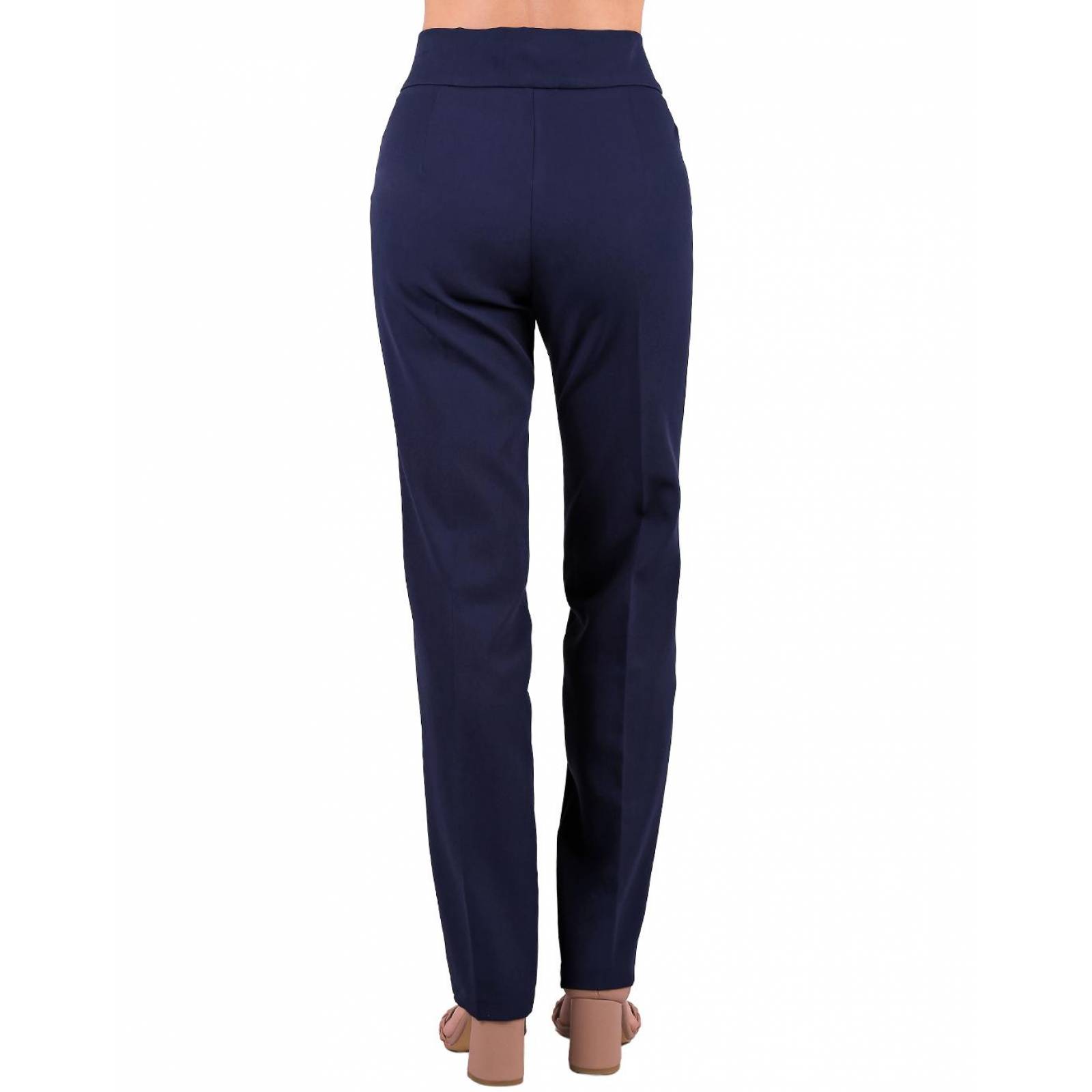 Pantalón Vestir Mujer Stfashion Azul 79304071 Spandex 