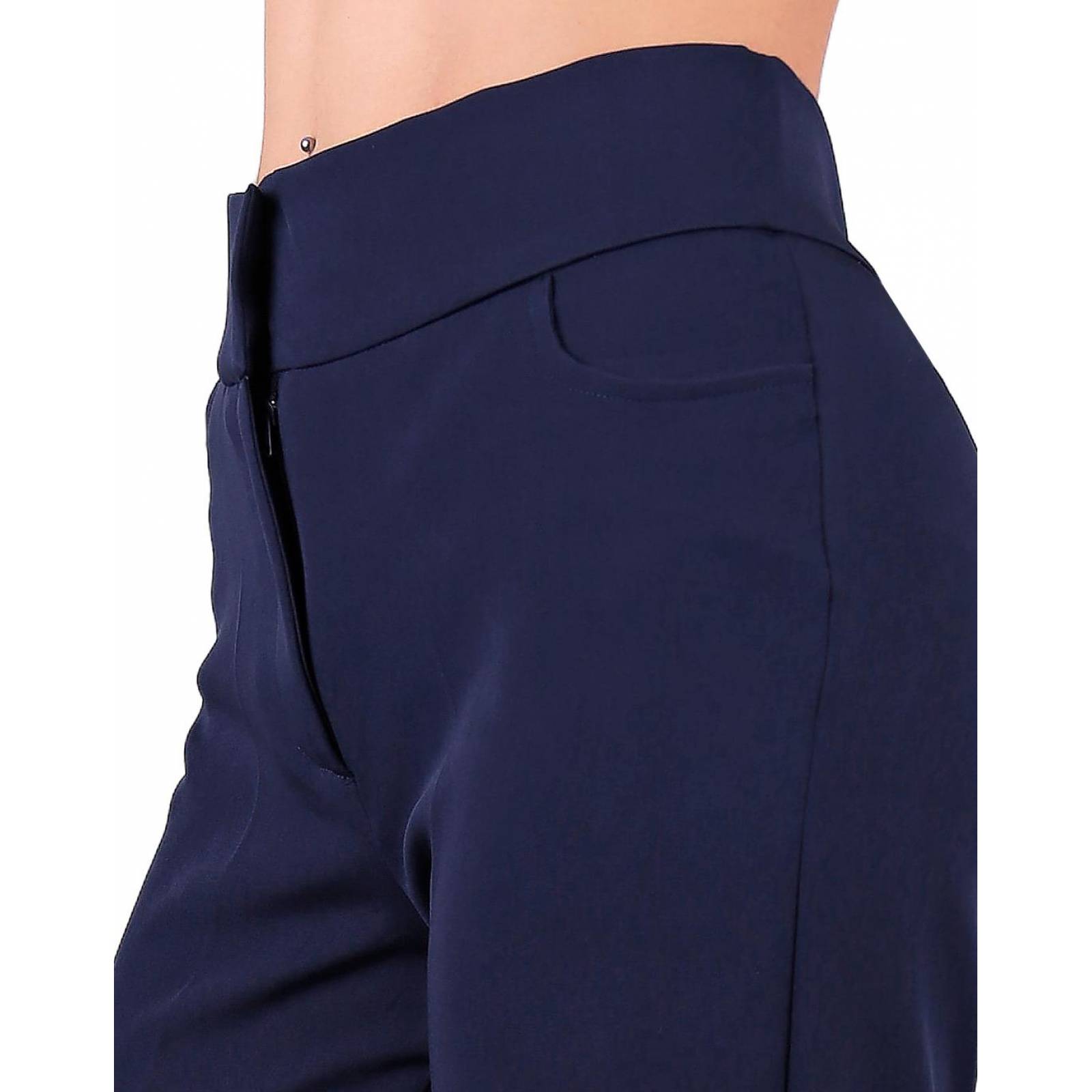 Pantalón Vestir Mujer Stfashion Azul 79304071 Spandex 
