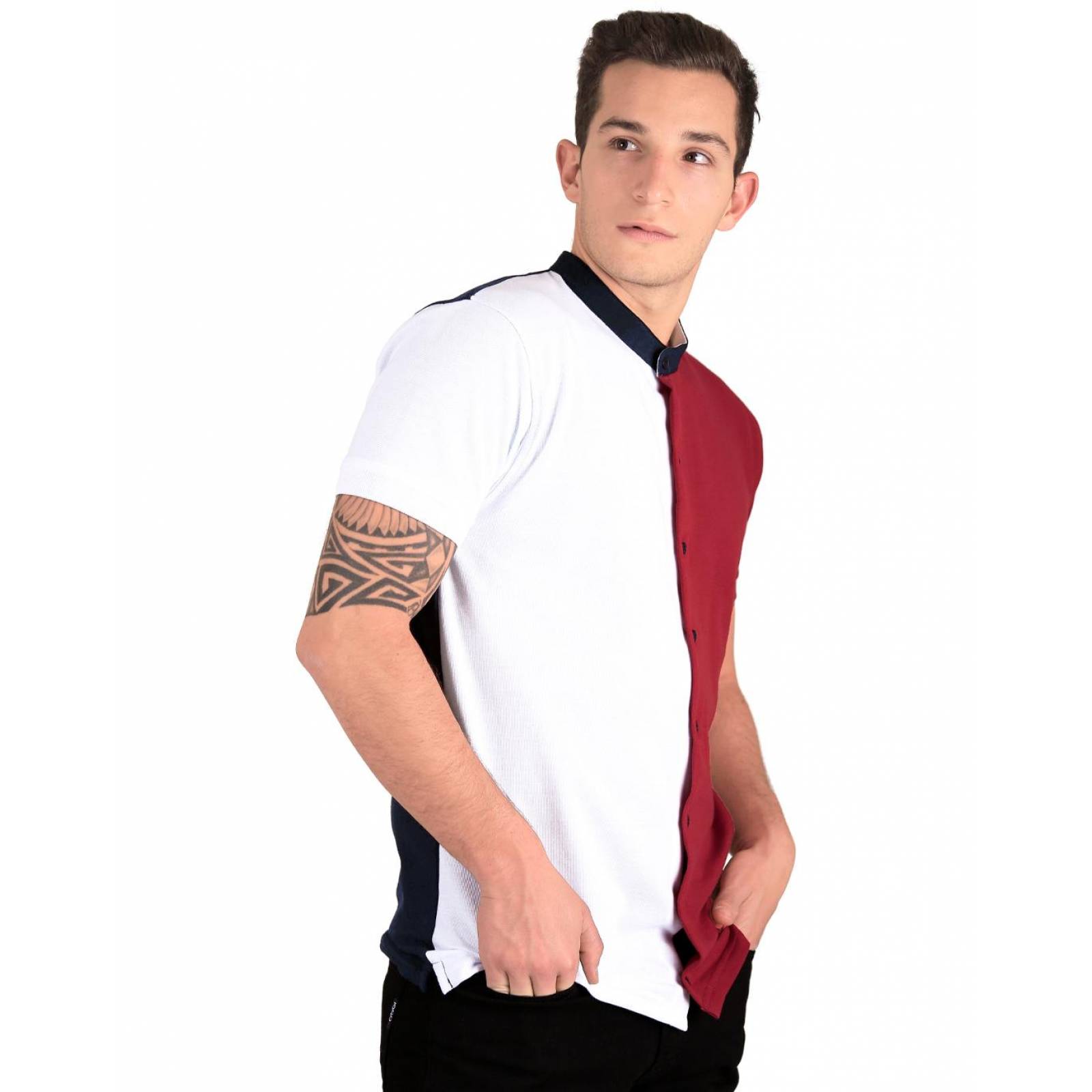 Playera Moda Hombre Stfashion Rojo 52604212 Piqué