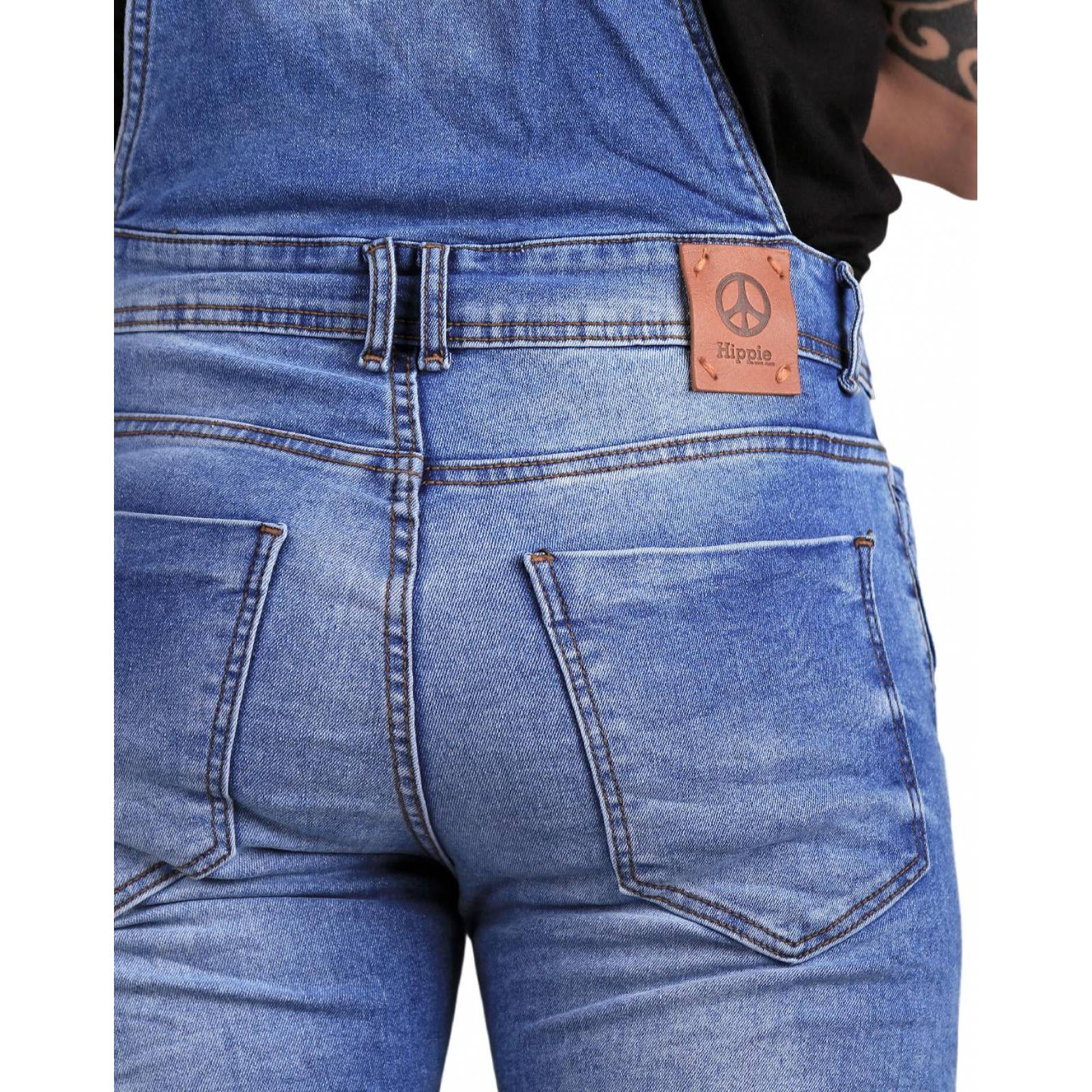 Overol Moda Hombre Salvaje Tentación Azul 71804209 Mezclilla Stretch 