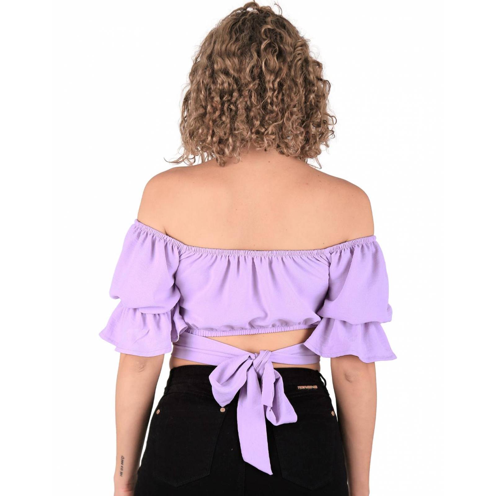 Blusa Juvenil Mujer Stfashion Lila 52404212 Poliéster 