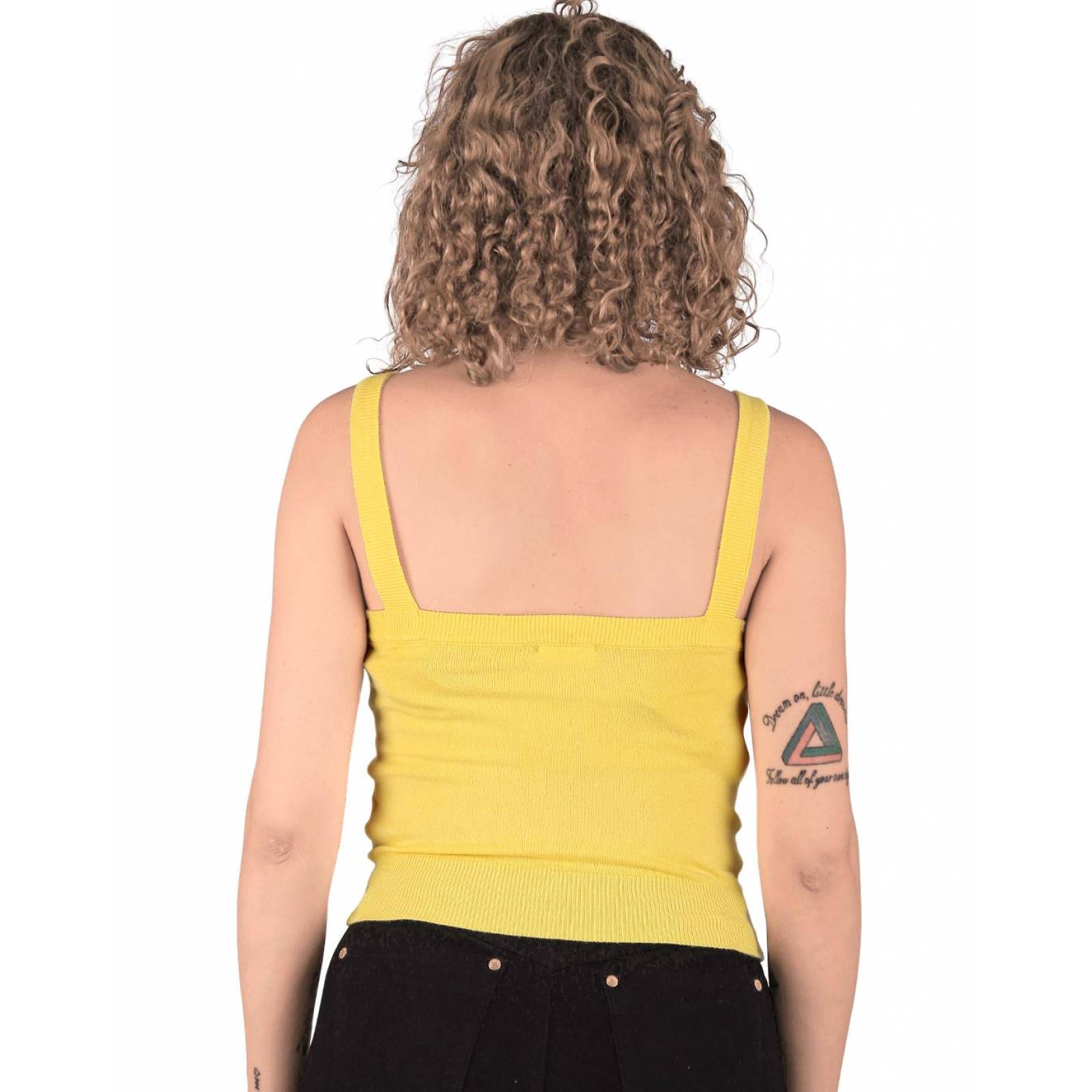 Blusa Juvenil Mujer Salvaje Tentación Amarillo 56704231 Spandex 